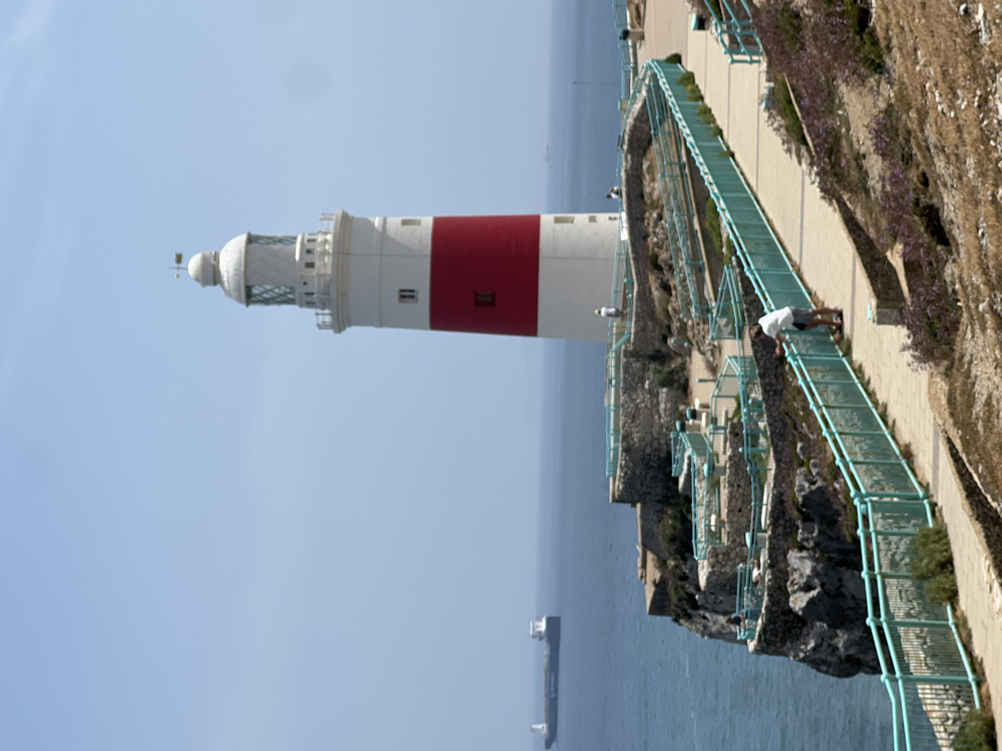 Europa Point's lighthouse and mosque on a sunny Gibraltar afternoon