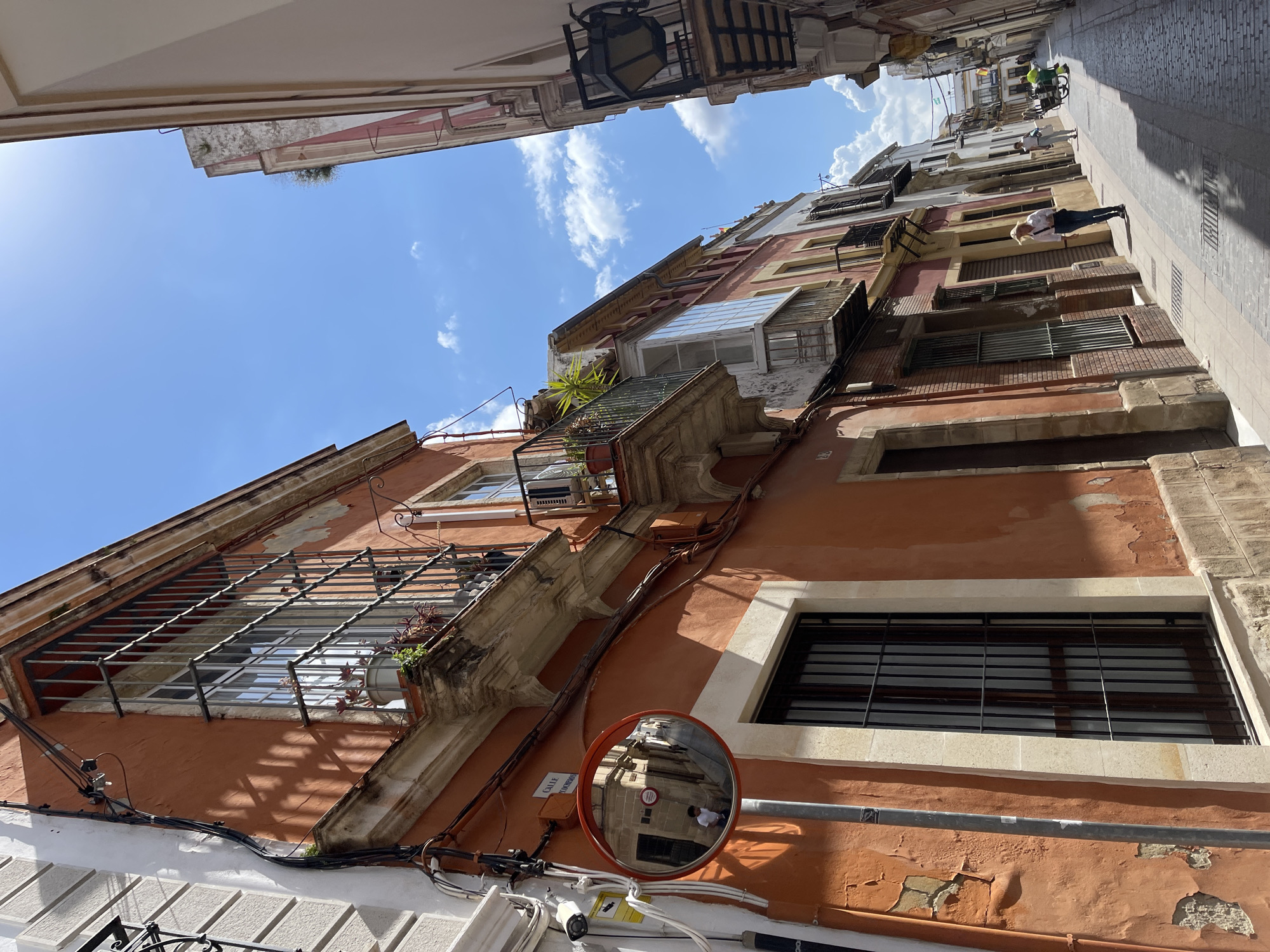 Morning street life documented in historic Jerez De La Frontera