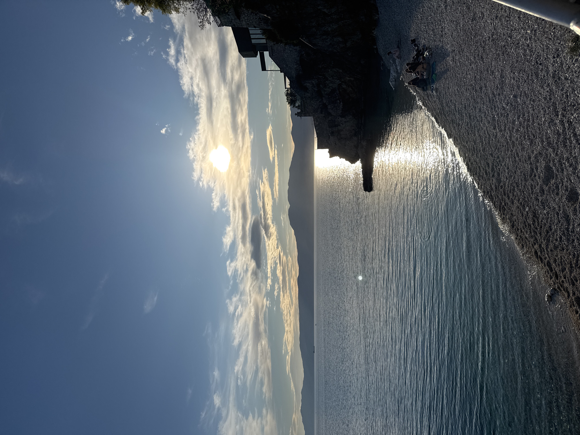 Peaceful afternoon coastal views captured in Rijeka, Croatia