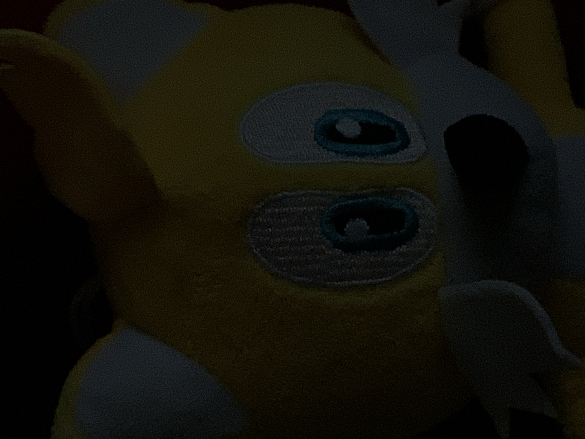 Sonic plush toys photographed in dimly lit Russian home