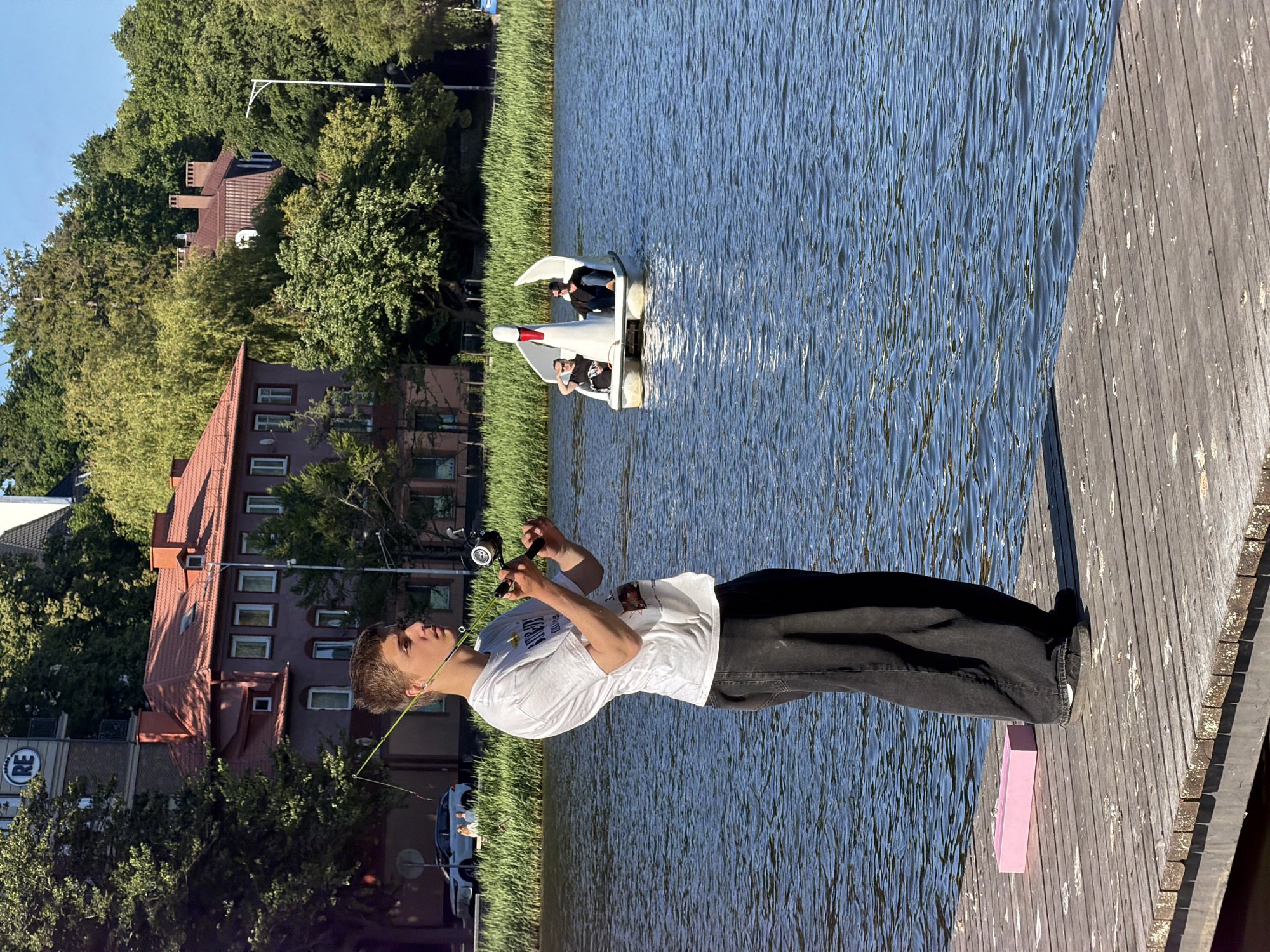 Summer afternoon leisure activities captured in Svetlogorsk waterfront