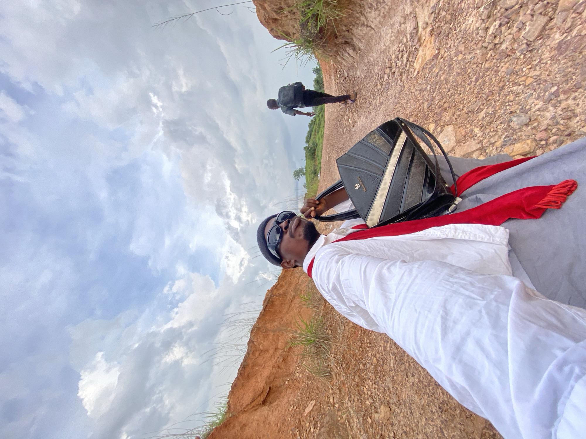 Person poses for photo in Ufu Esioni, Nigeria