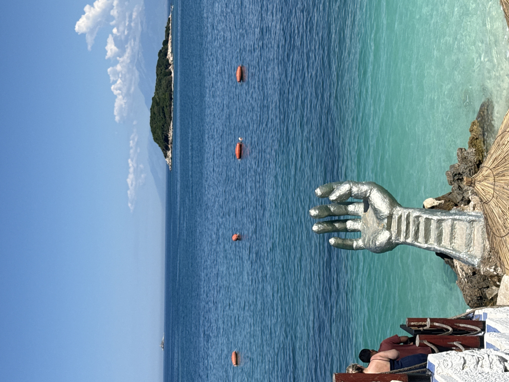 Clear morning view captured at Ksamil coastal waters, Albania
