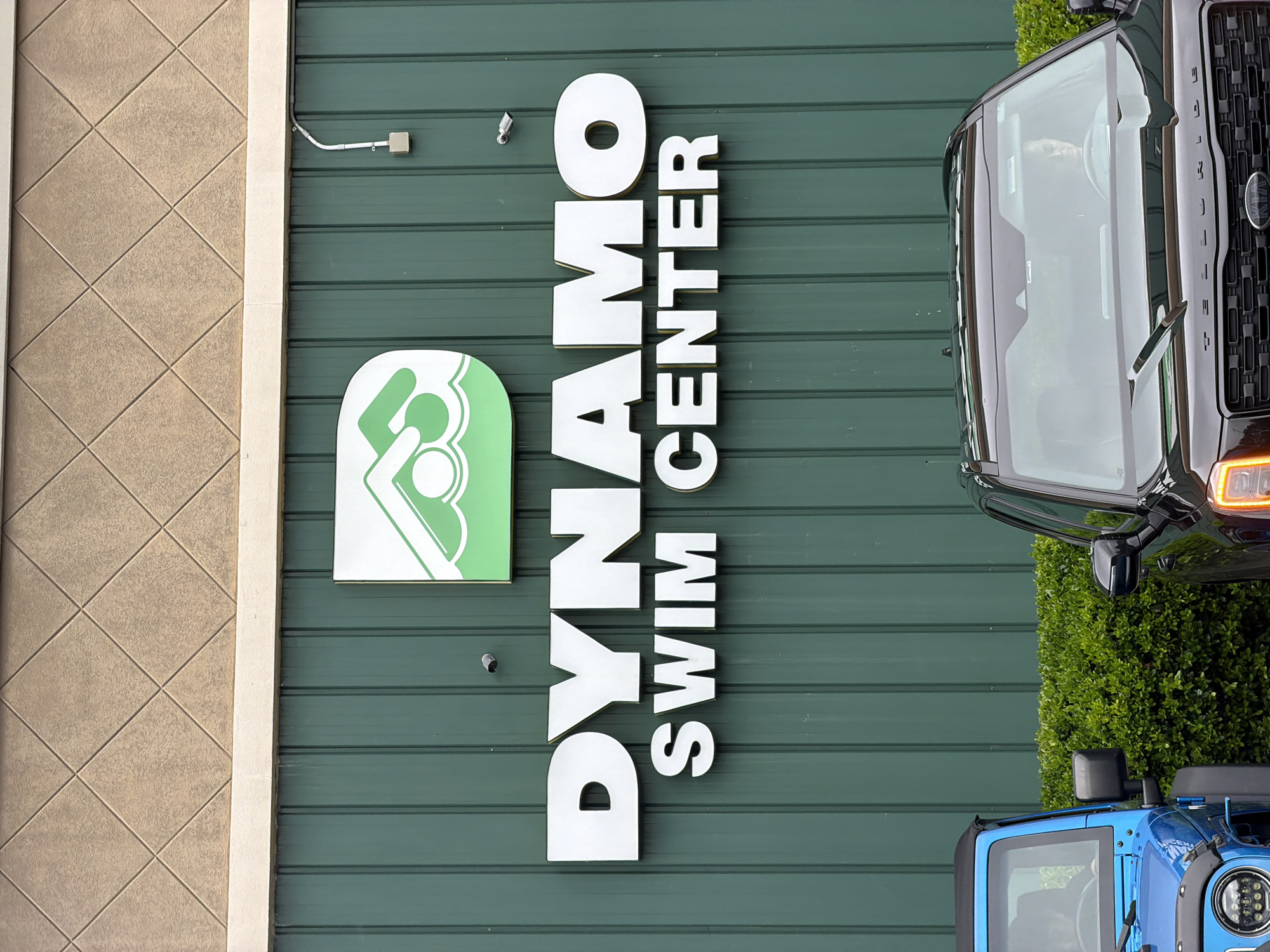 Visitor documents Dynamo Swim Center facilities in Johns Creek