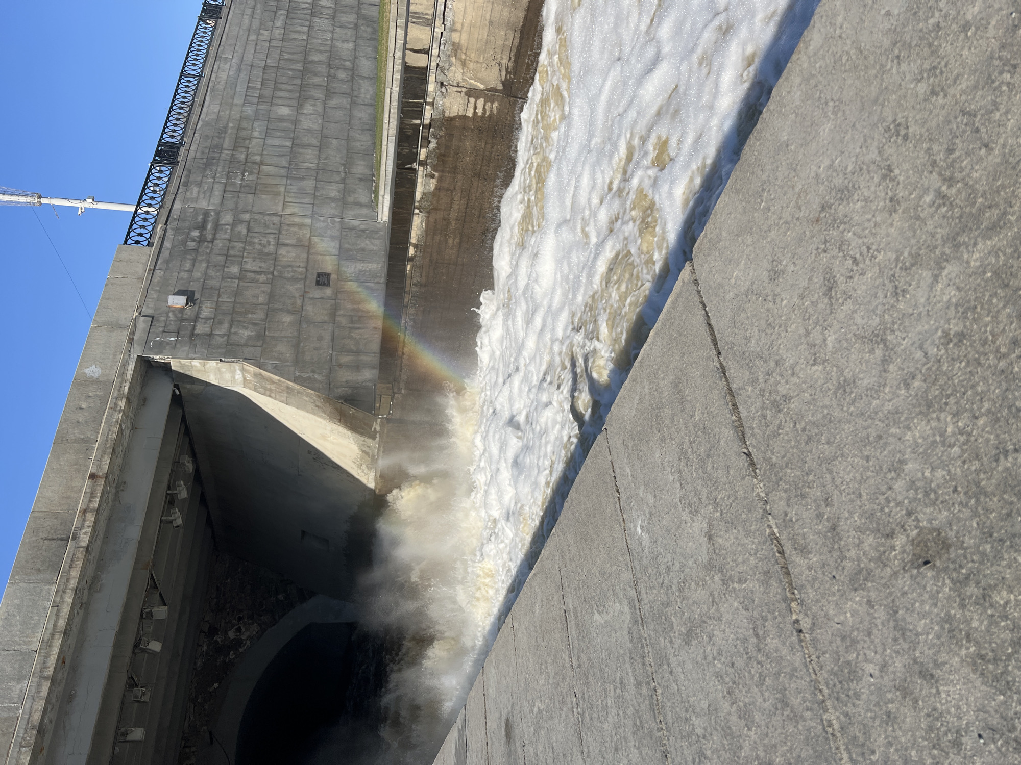 Spring day scenes documented across Yekaterinburg water infrastructure, parks