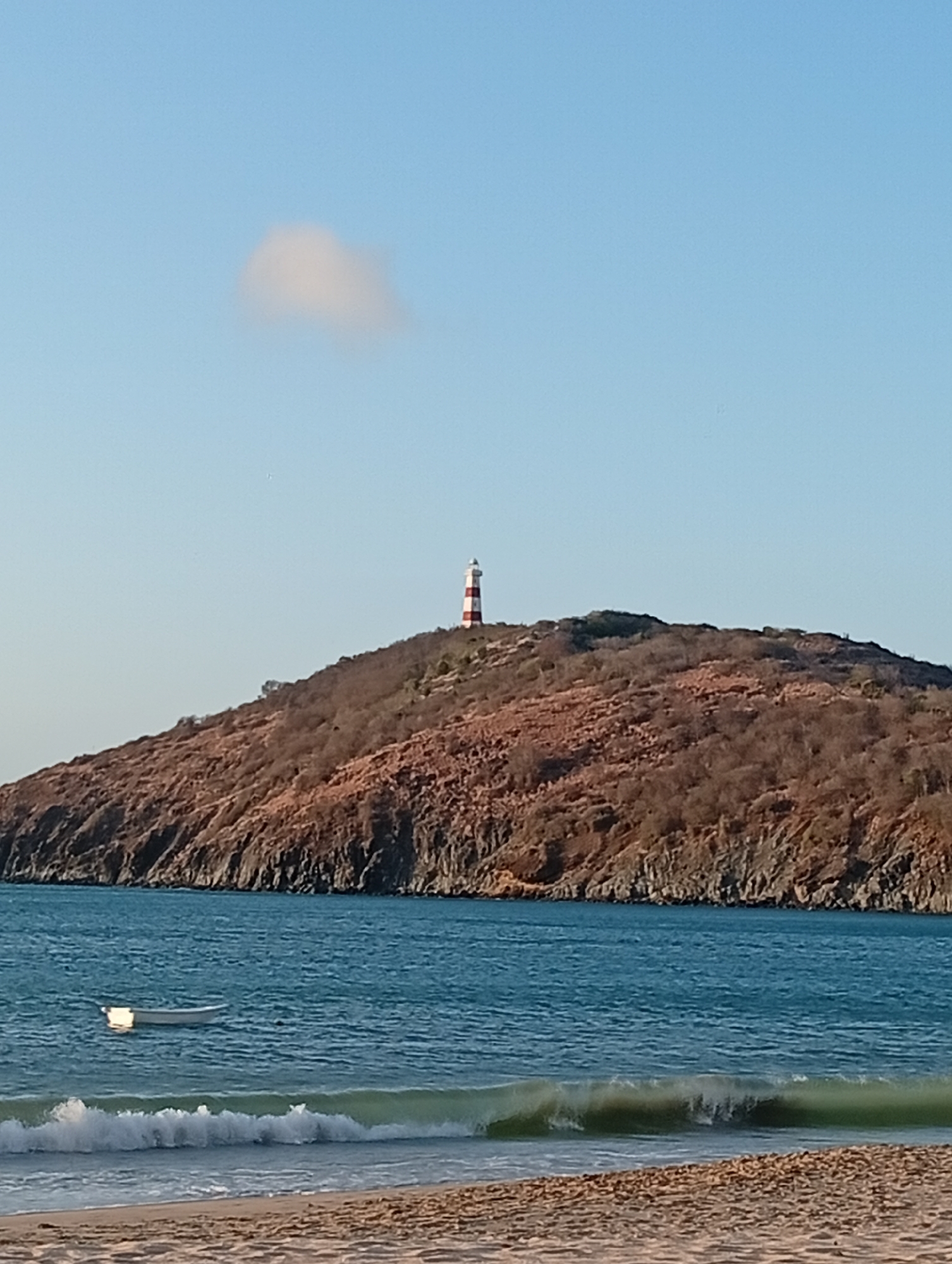 Coastal lighthouse and beach scenes documented in Pedro González, Venezuela