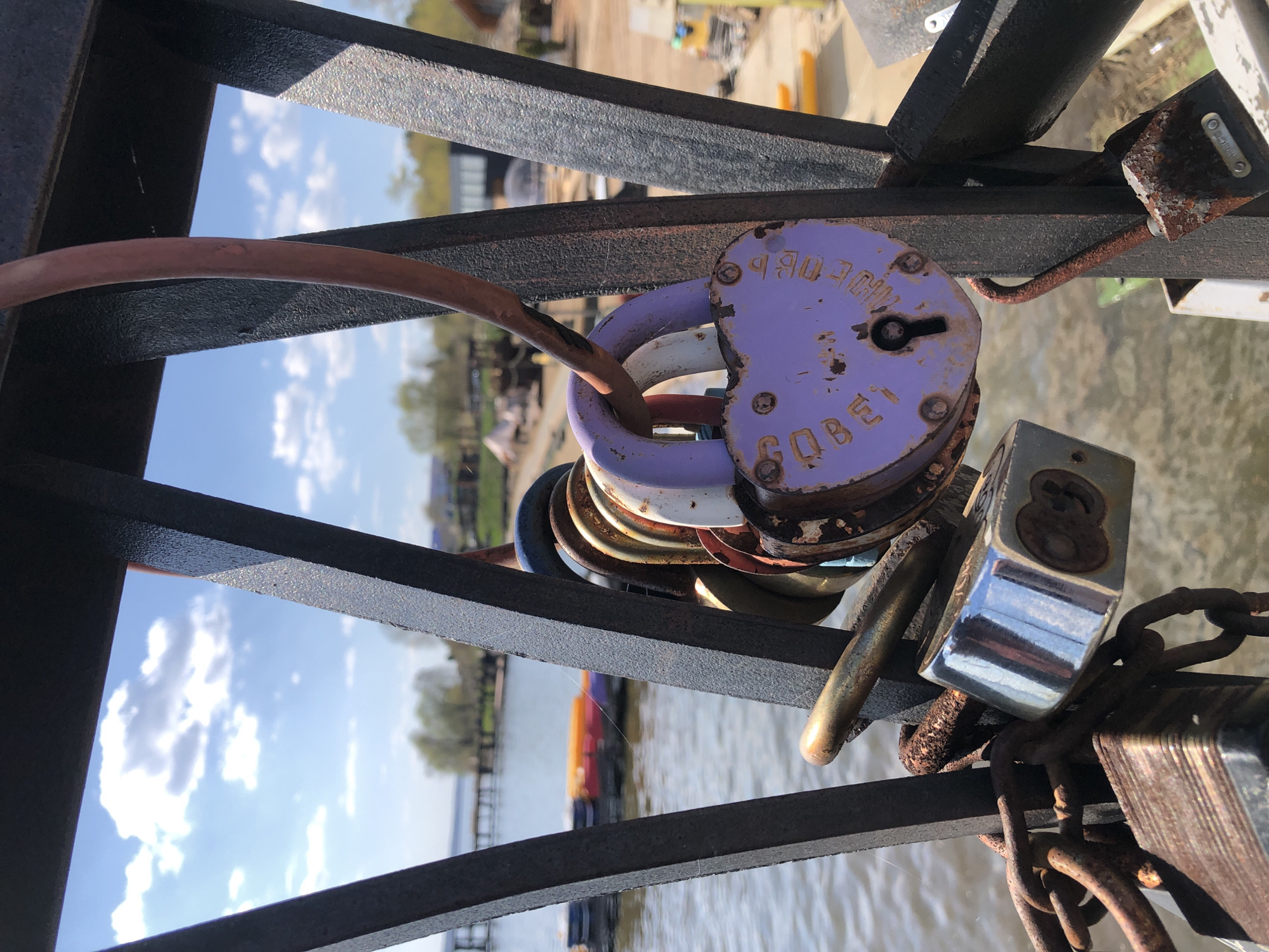 Love locks spotted on Votkinsk waterfront railing