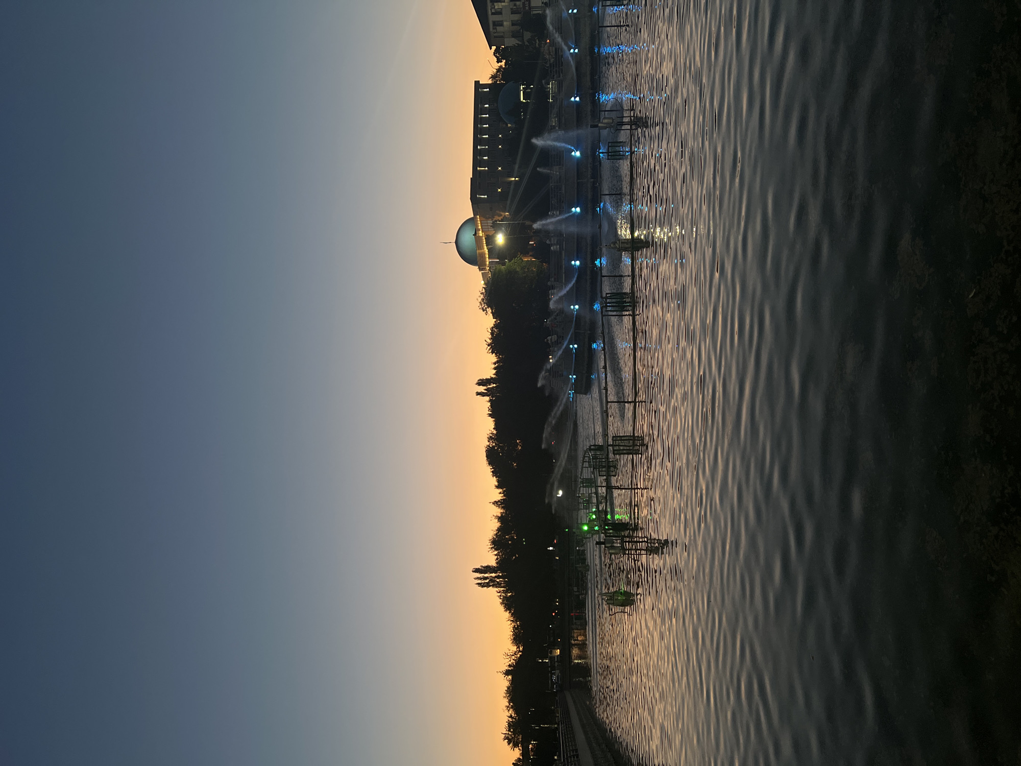 Afternoon to dusk around Shymkent's streets and public spaces