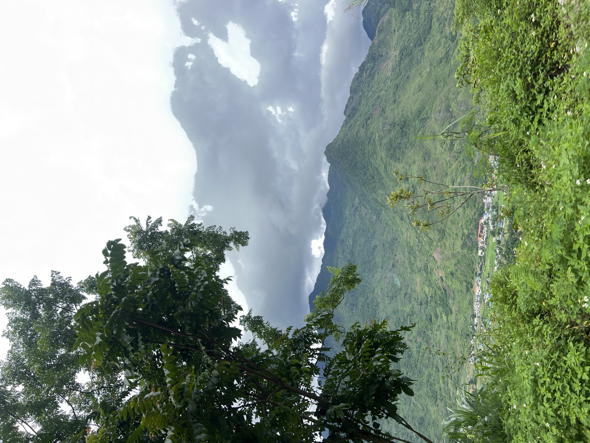 Lush highland terrain in Lùng Tám Commune, northern Vietnam