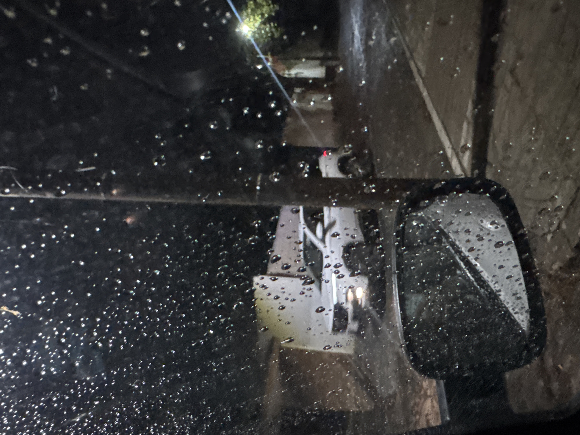 Rainy driving conditions observed in Oaxaca City