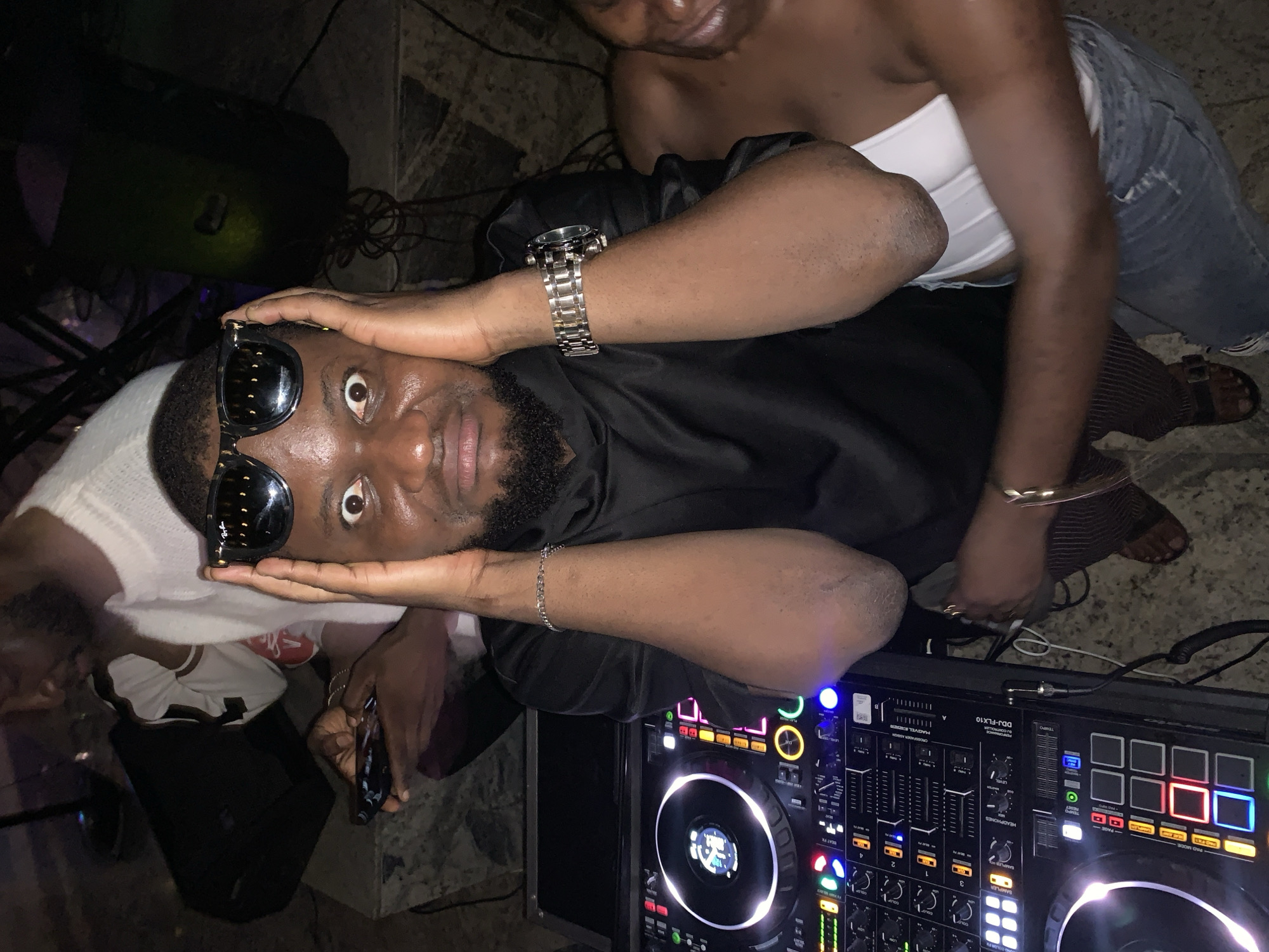 Late night club scene in Howayi, Nigeria