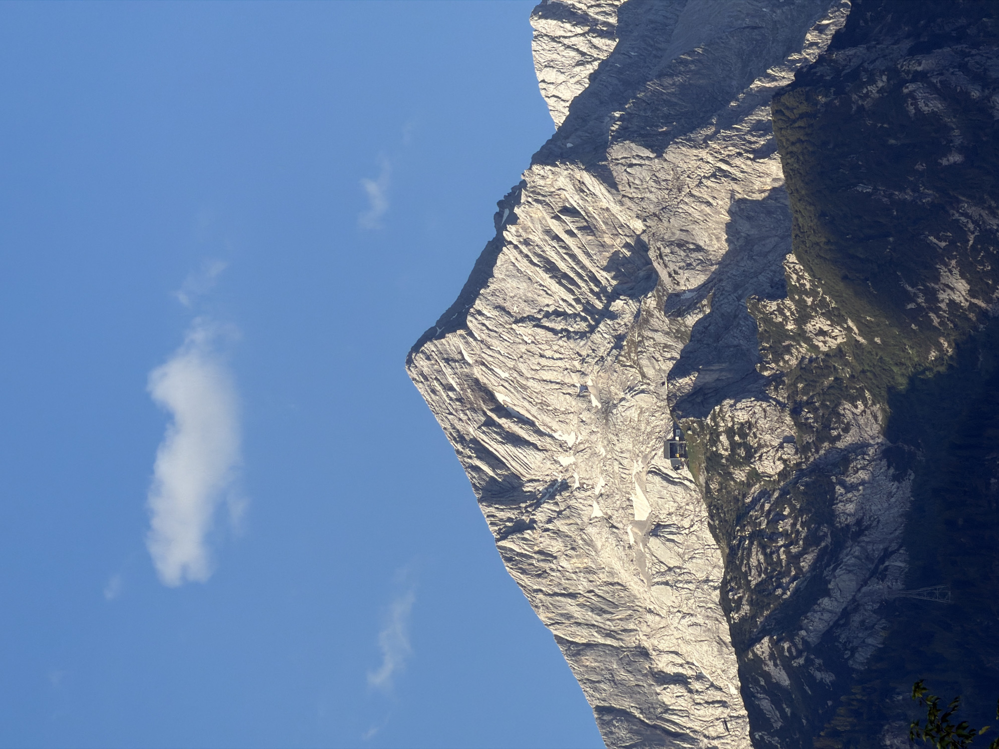 Zugspitze in sharp sunlight, multiple angles