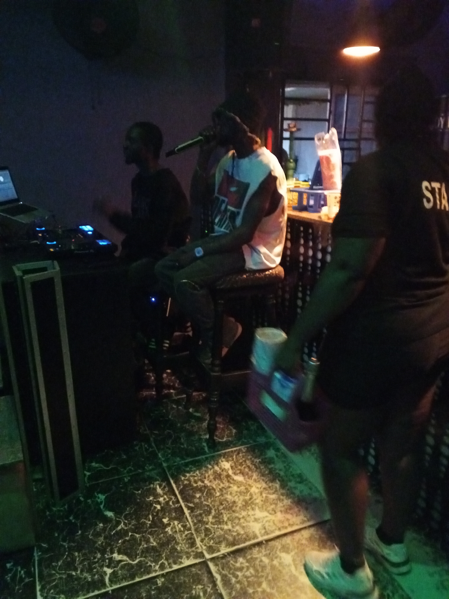 Nightlife scene captured at Lokoja venue with DJ, music