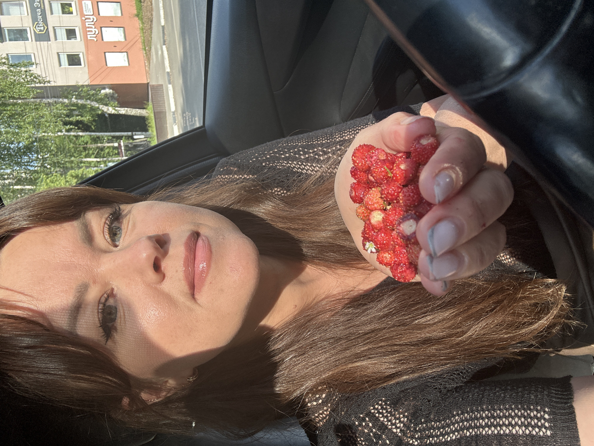 Summer stroll and wild strawberry picking along Chaikovsky's waterfront