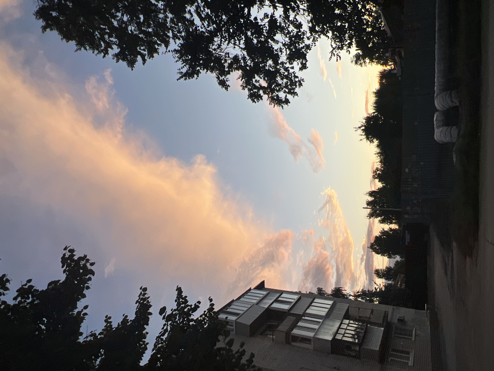Ulyanovsk streets and skies at dusk, July 2026