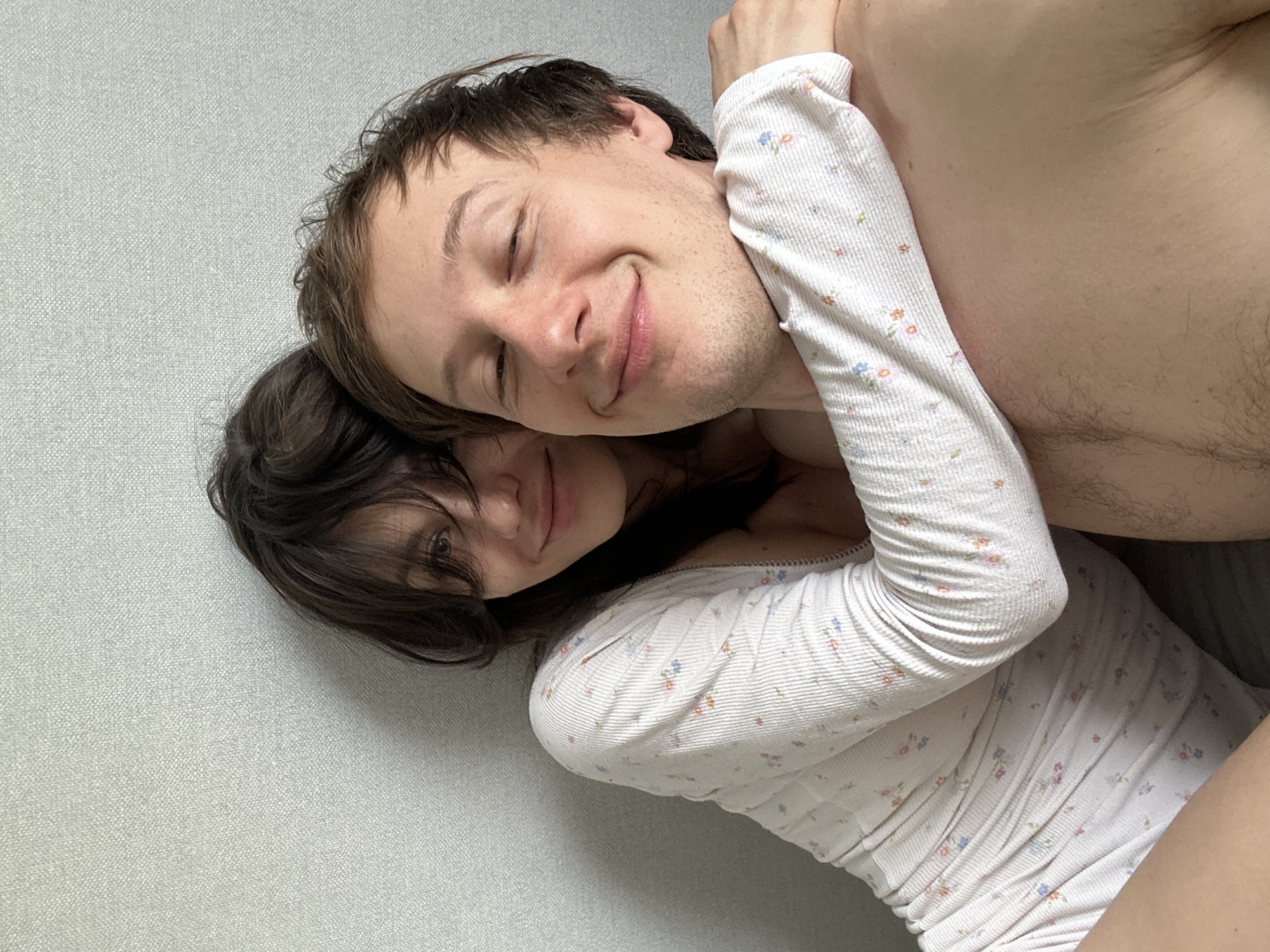Couple Takes Morning Selfies in Murino Bathroom