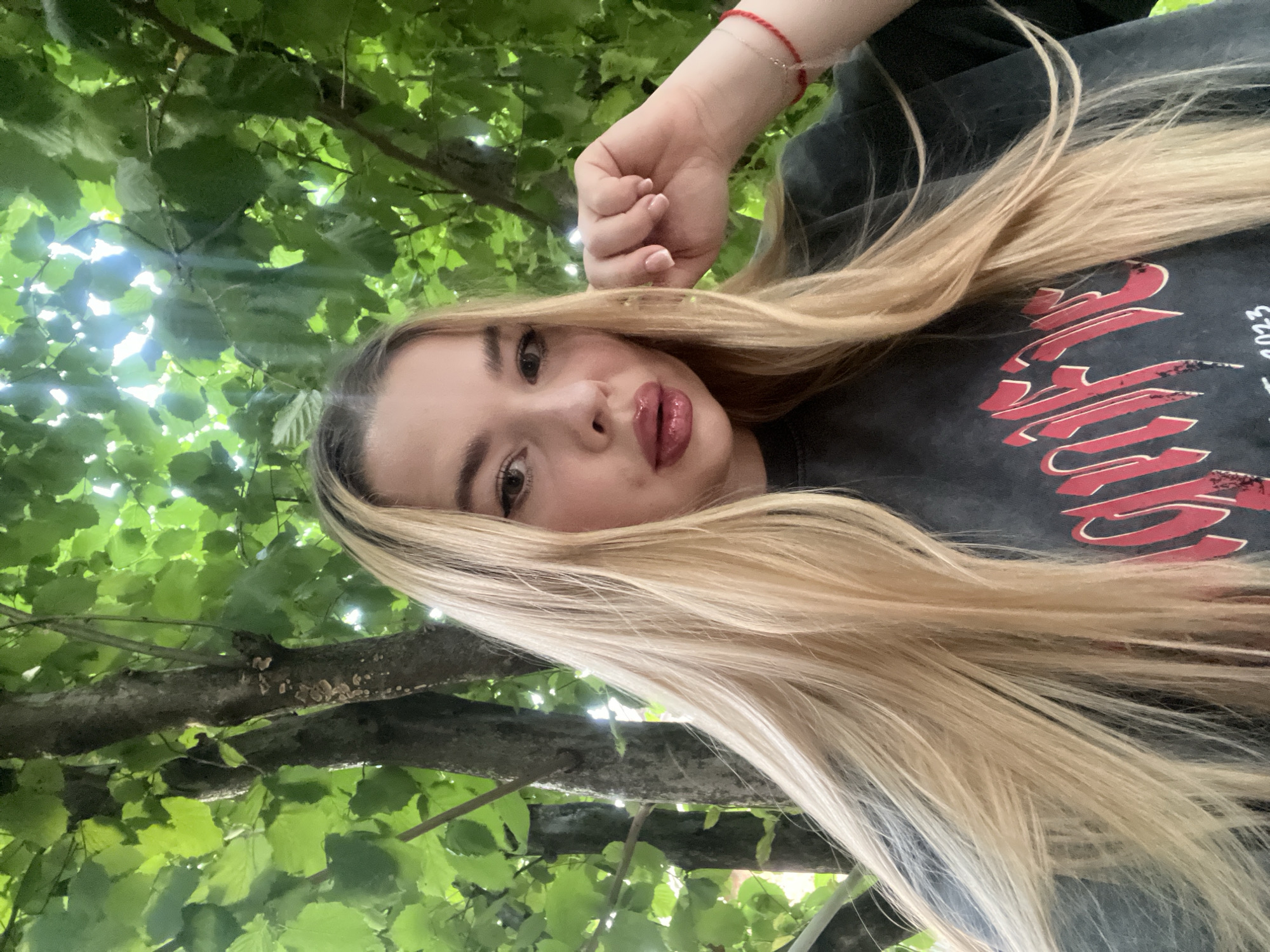 Selfie session under stormy skies in Tikhoretsk