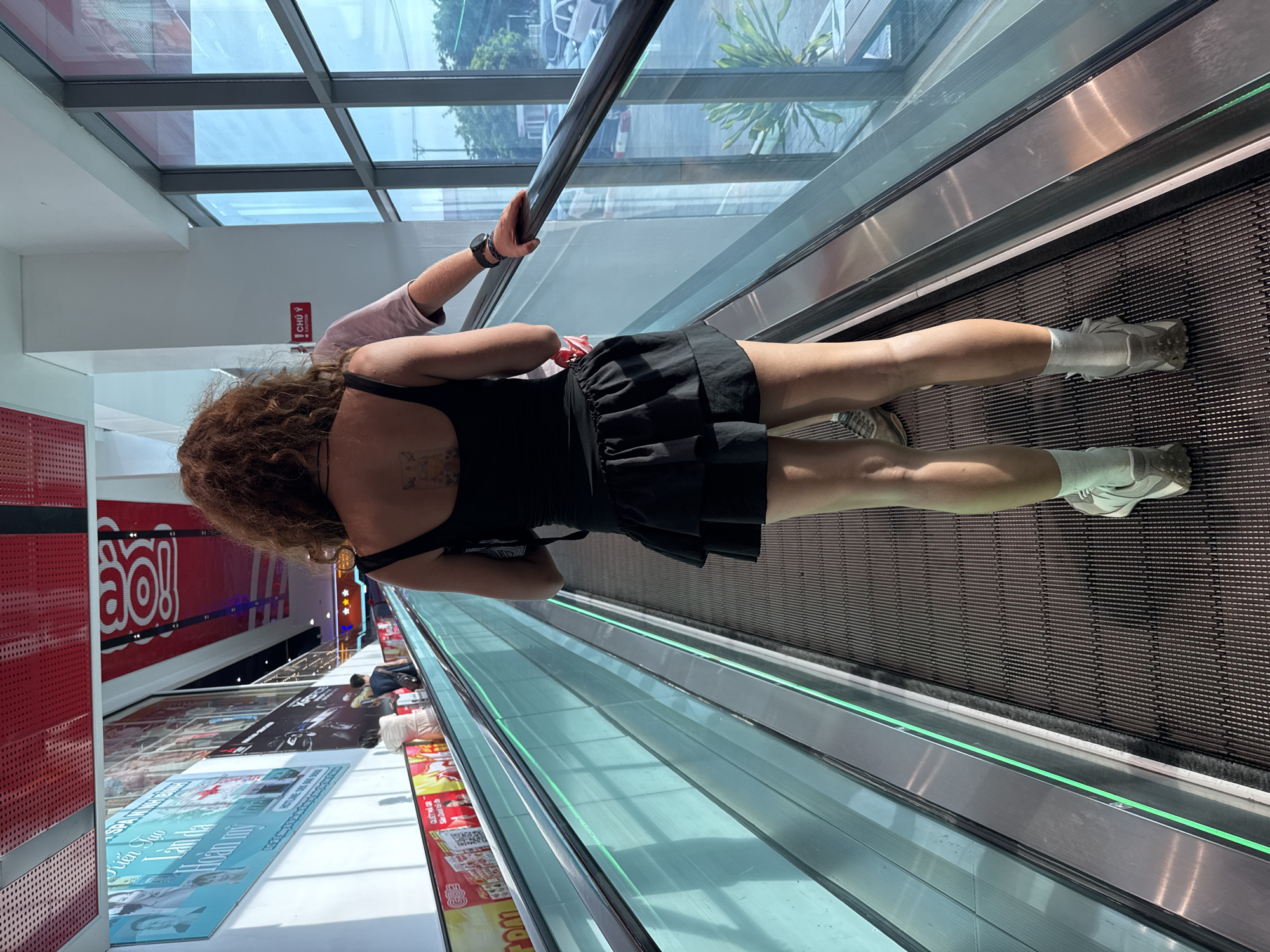 Shopping expedition through Vietnamese hypermarket and retail areas