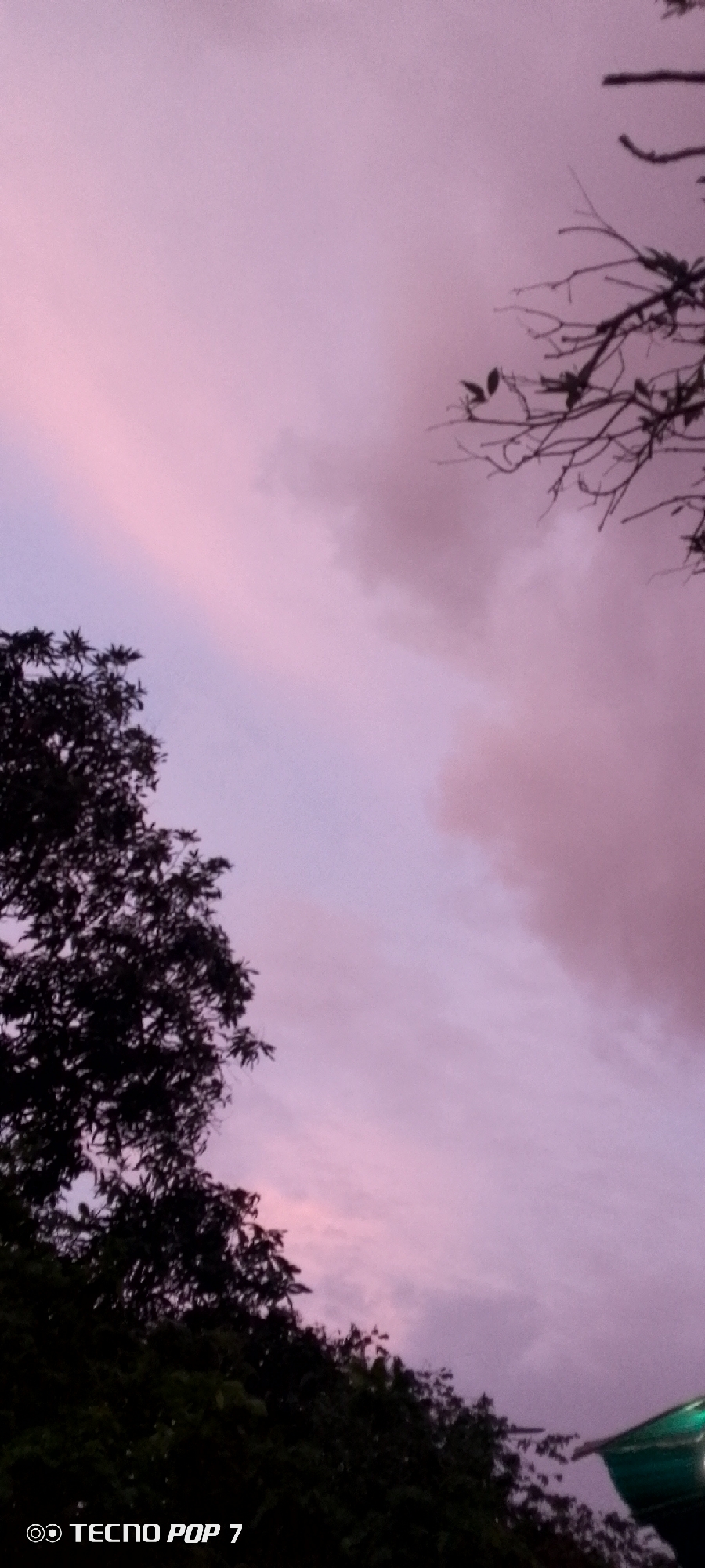 Dusk settles over Altagracia in a burst of purple and pink