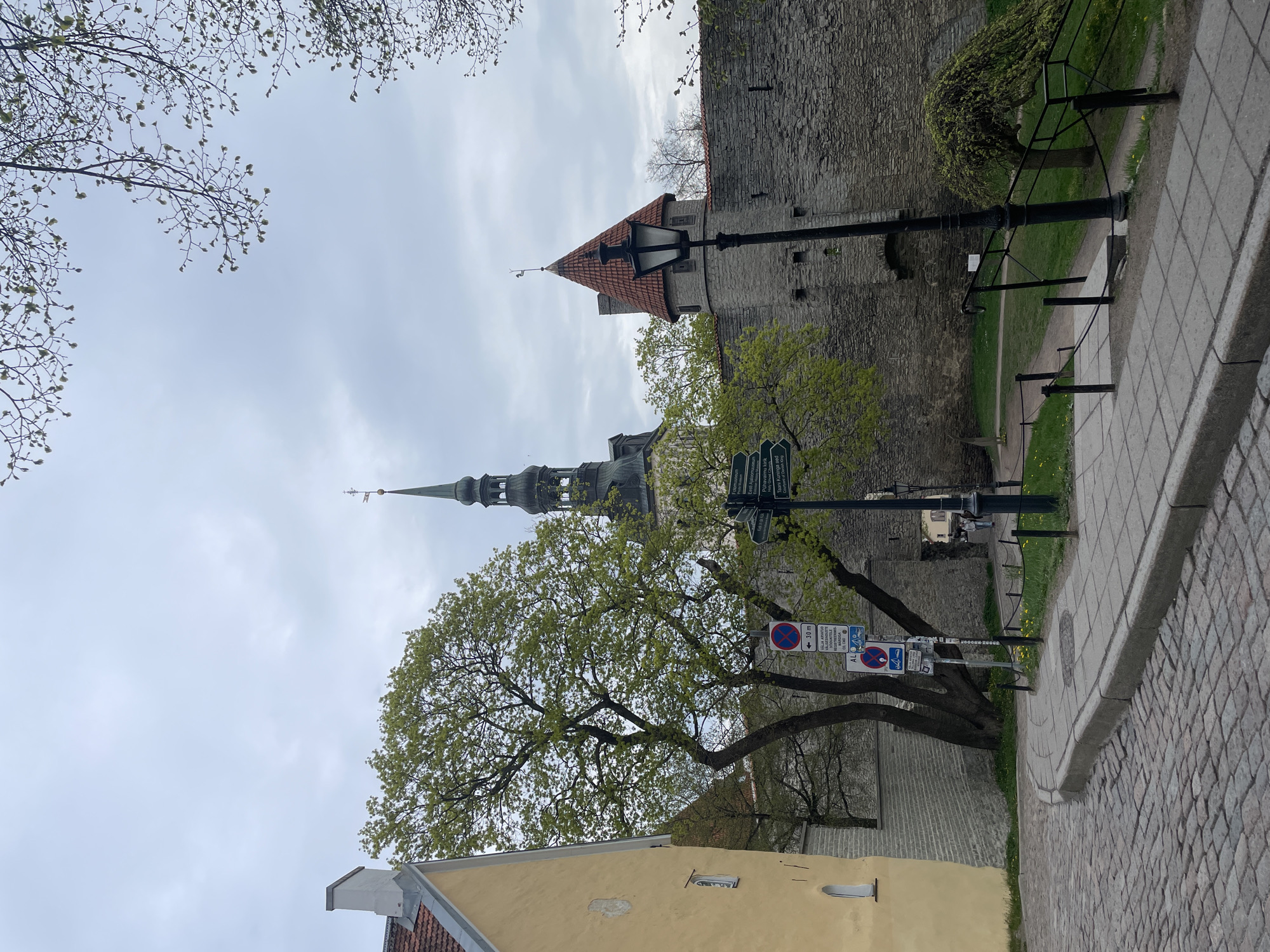 Morning walk through Tallinn's medieval Old Town captured
