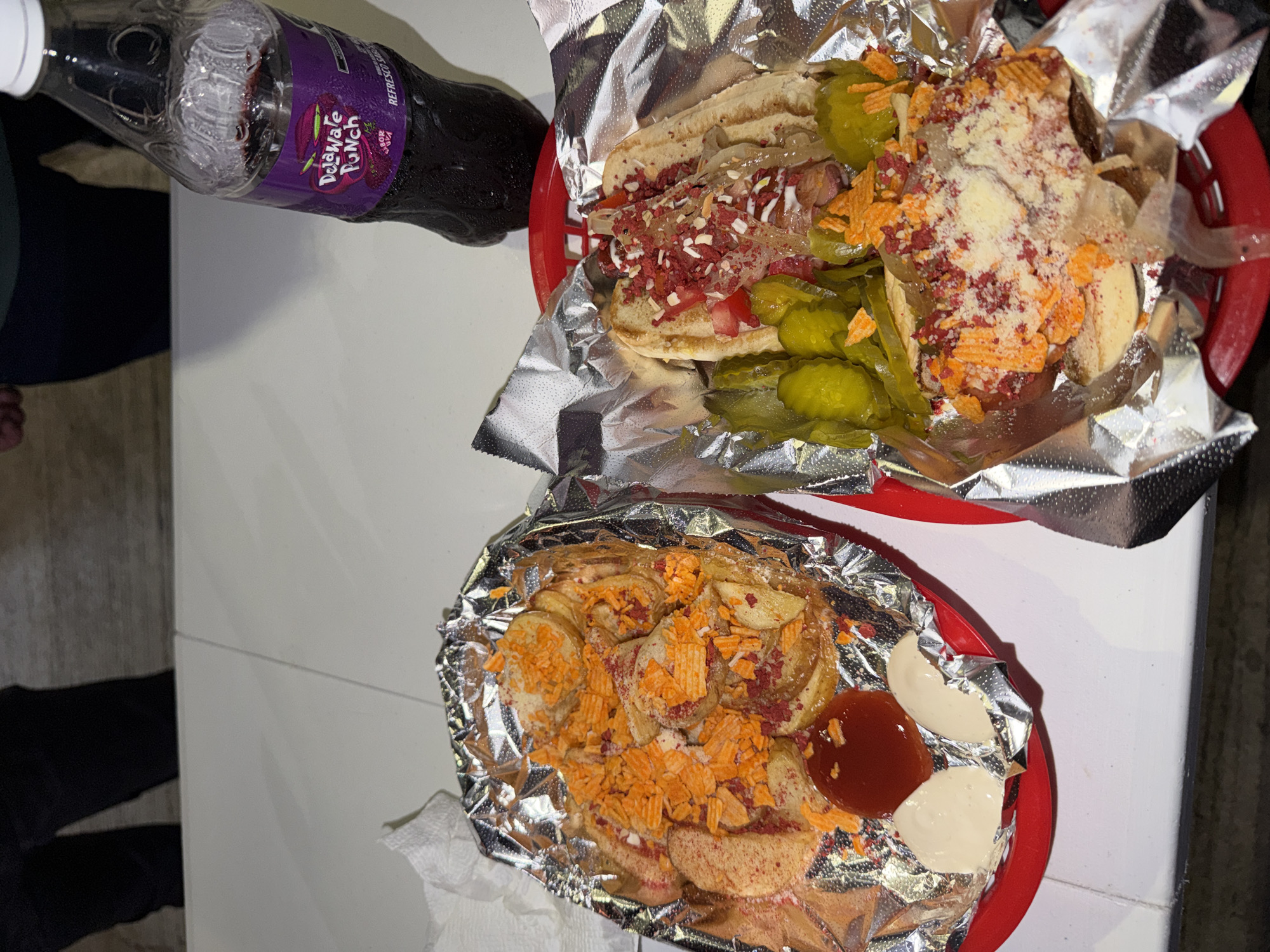 Late-night Tampico-style meal documented in Mexico