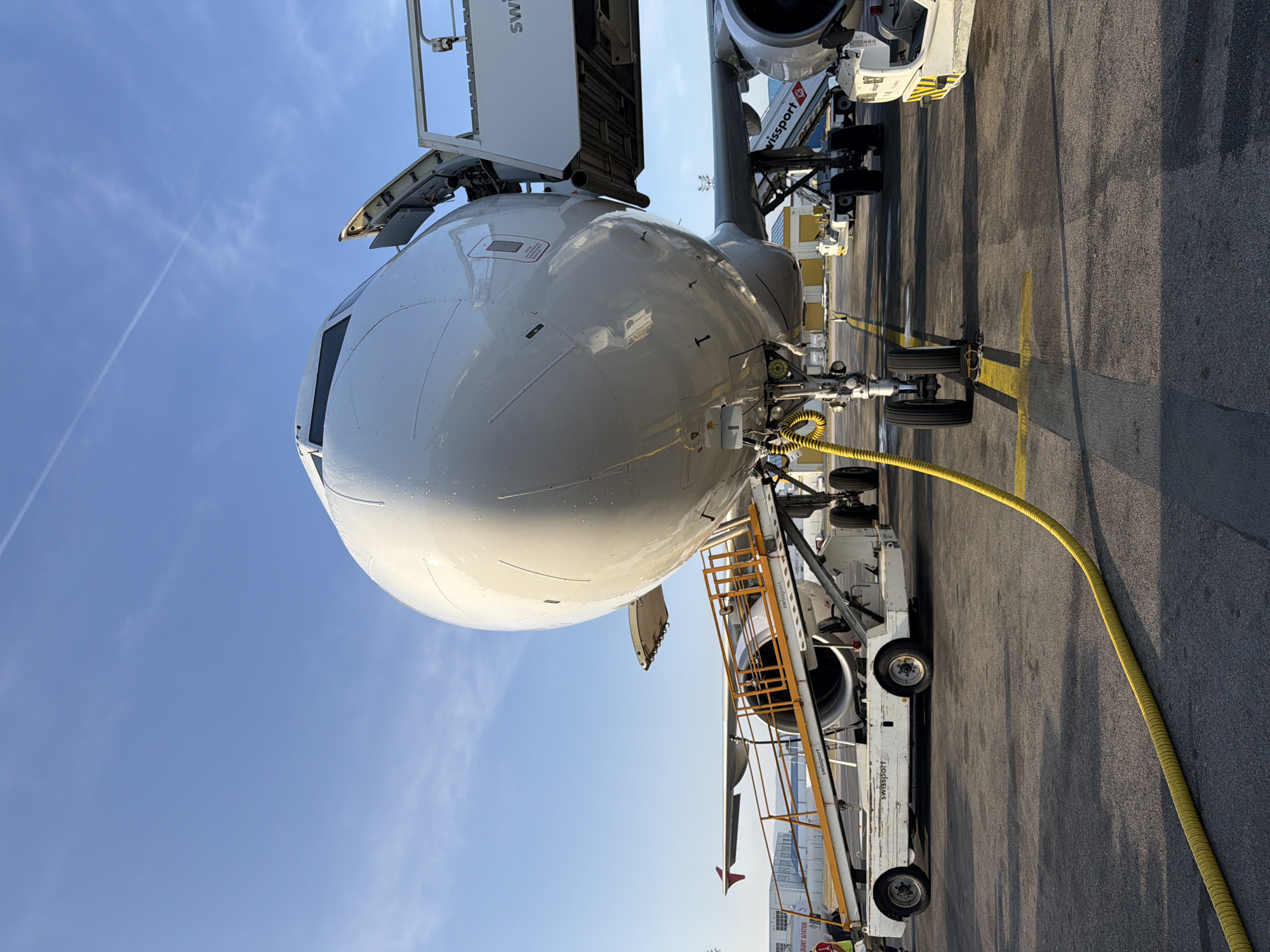 Morning aircraft operations at Tangier Ibn Battouta Airport