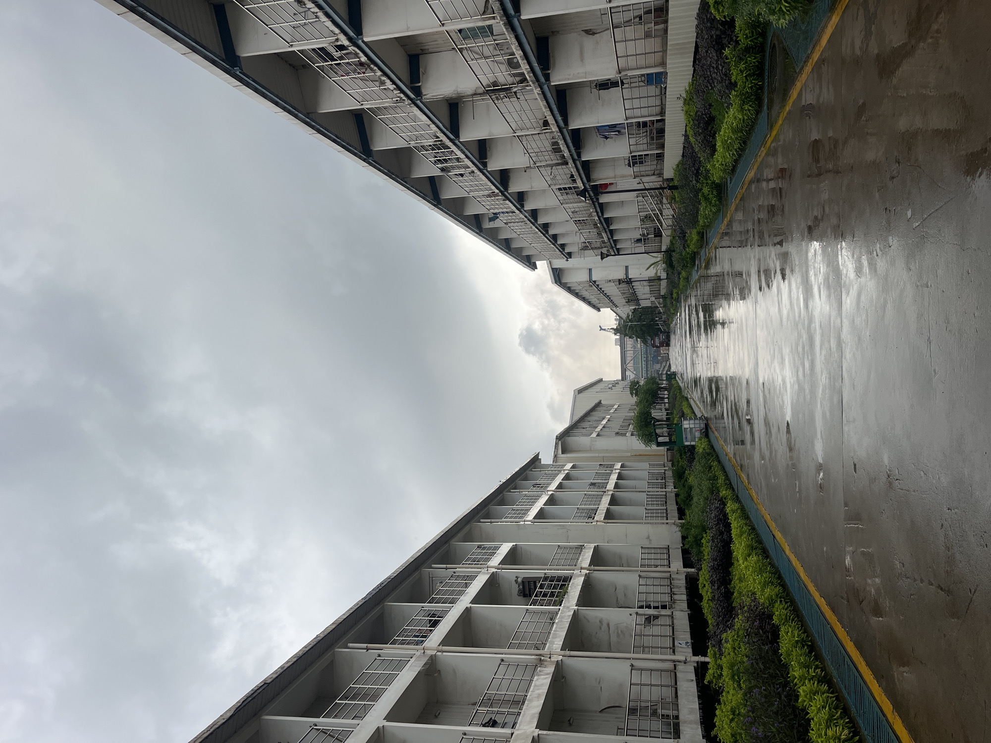 Rainy dawn conditions documented across Indonesian industrial district