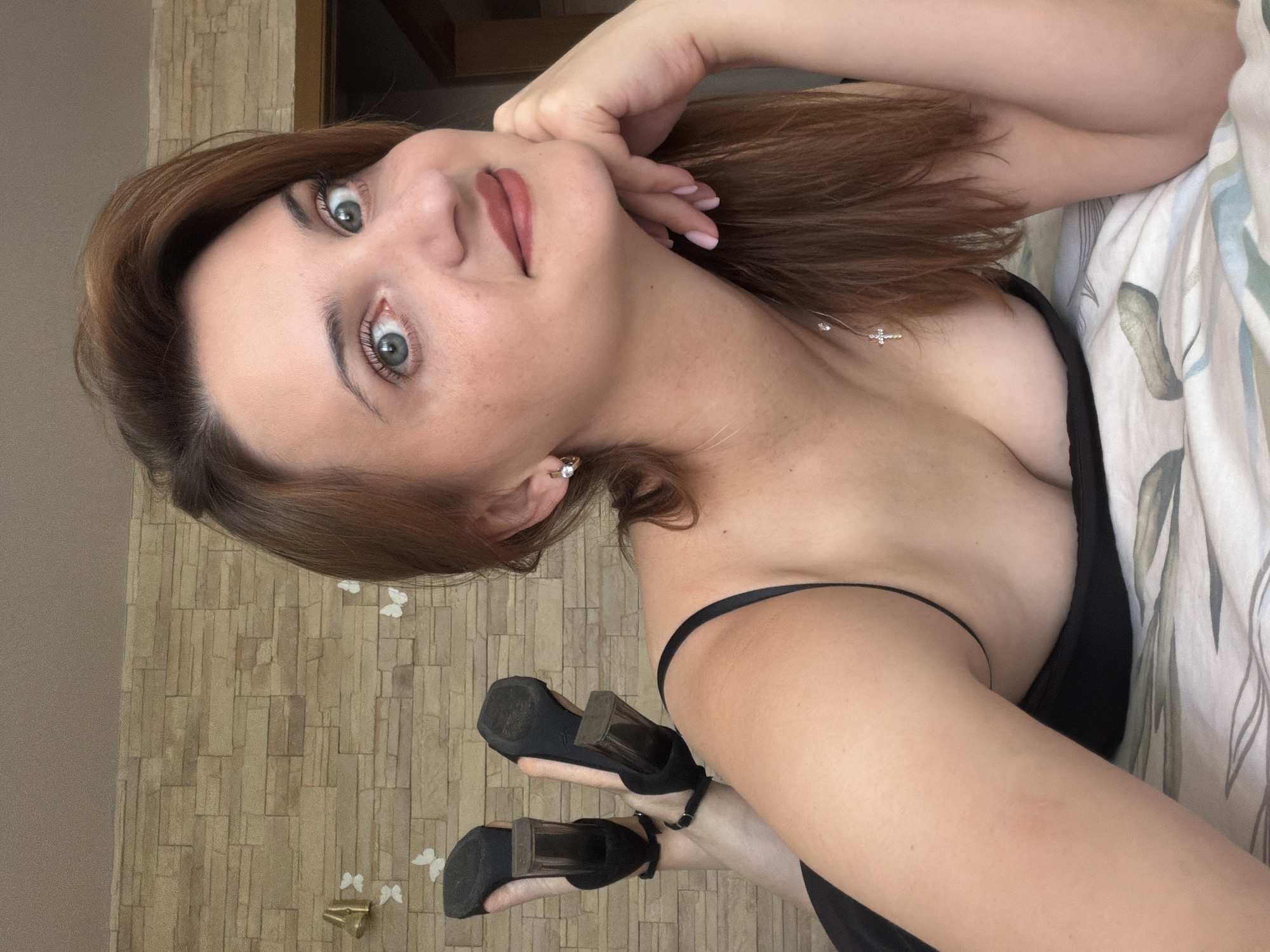 Casual bedroom photo session in Mytishchi, Russia