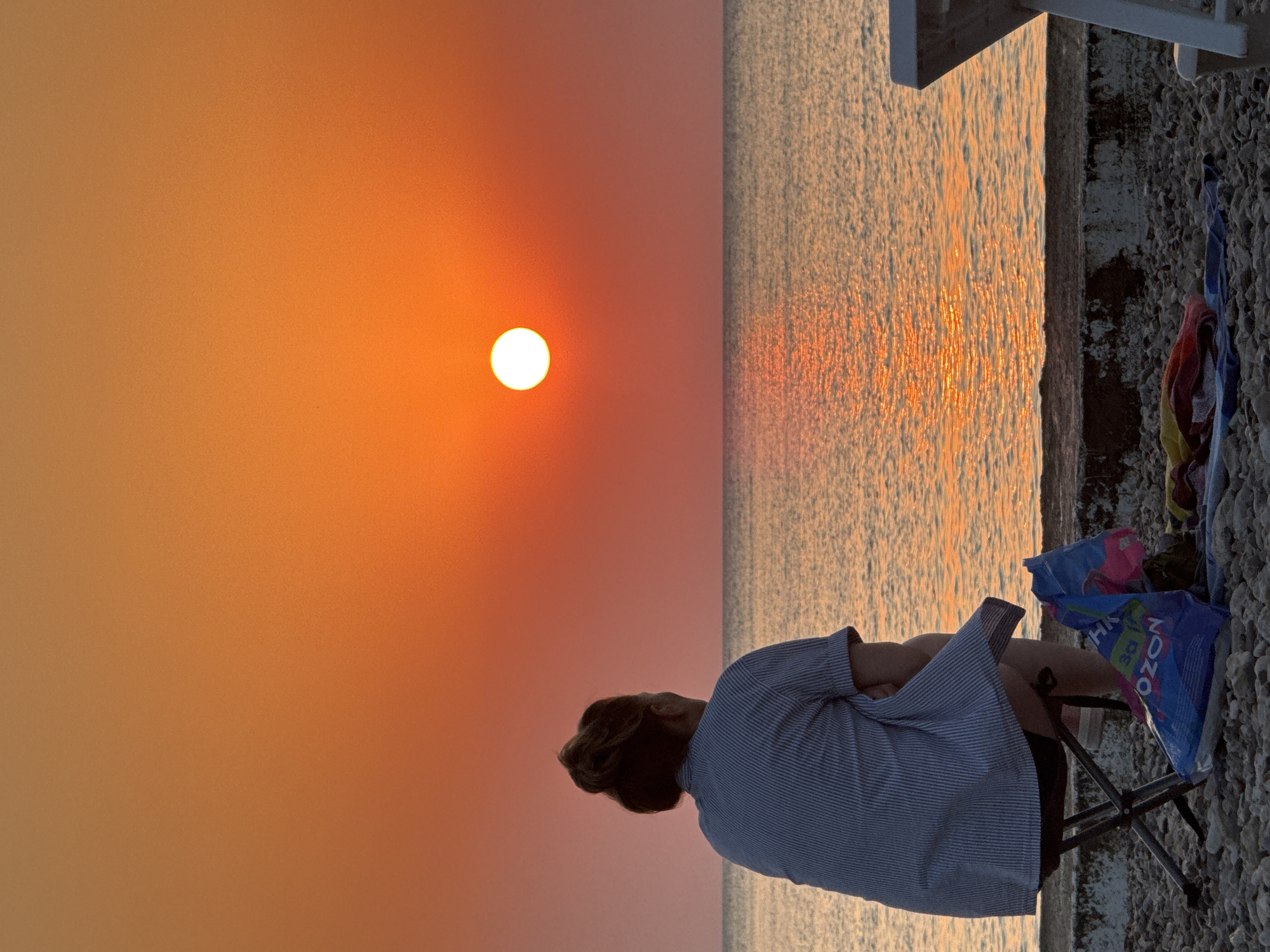Black Sea sunset watched from the Sevastopol shore