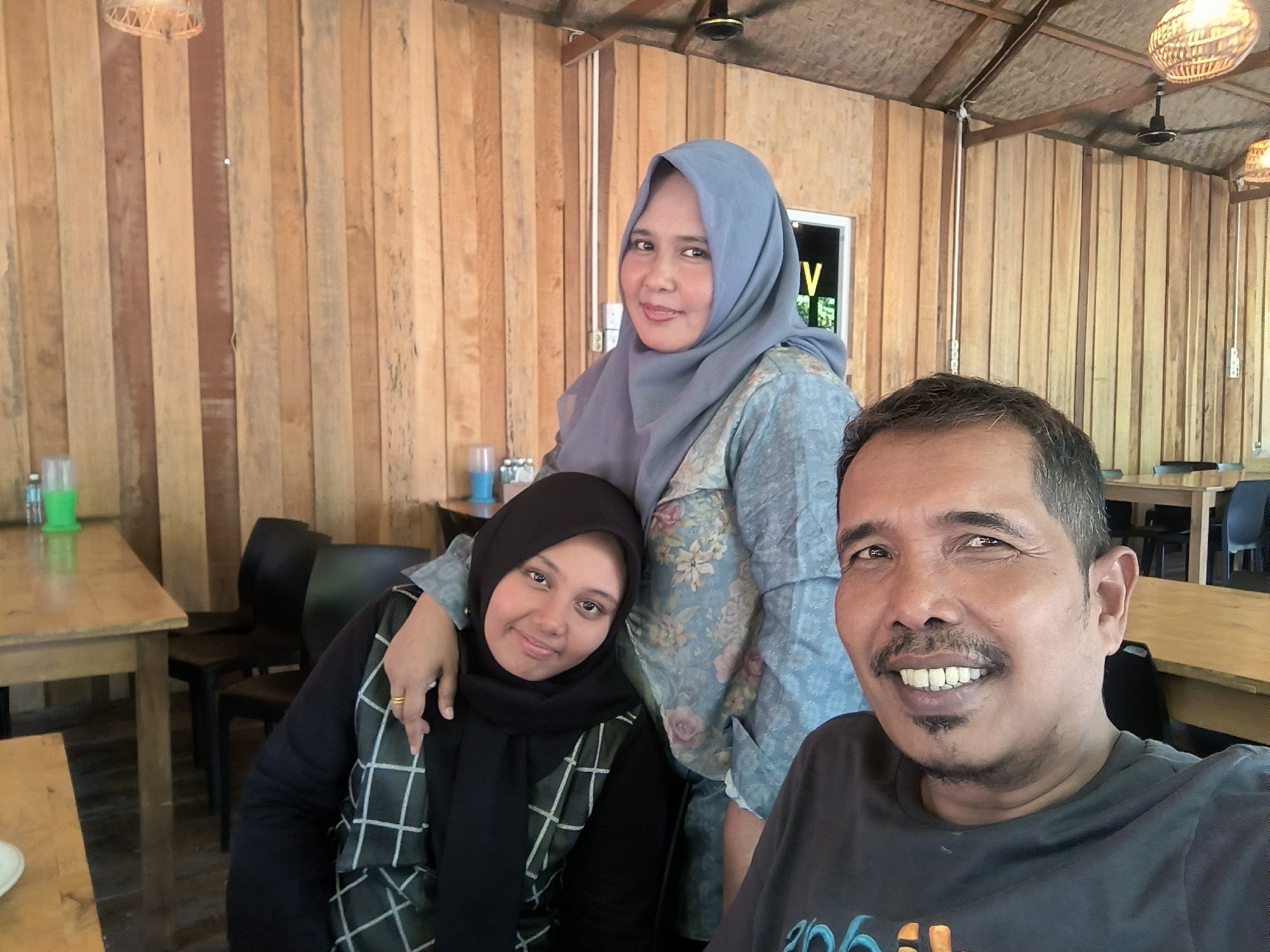 Morning life documented in Santan, Indonesia restaurant and streets