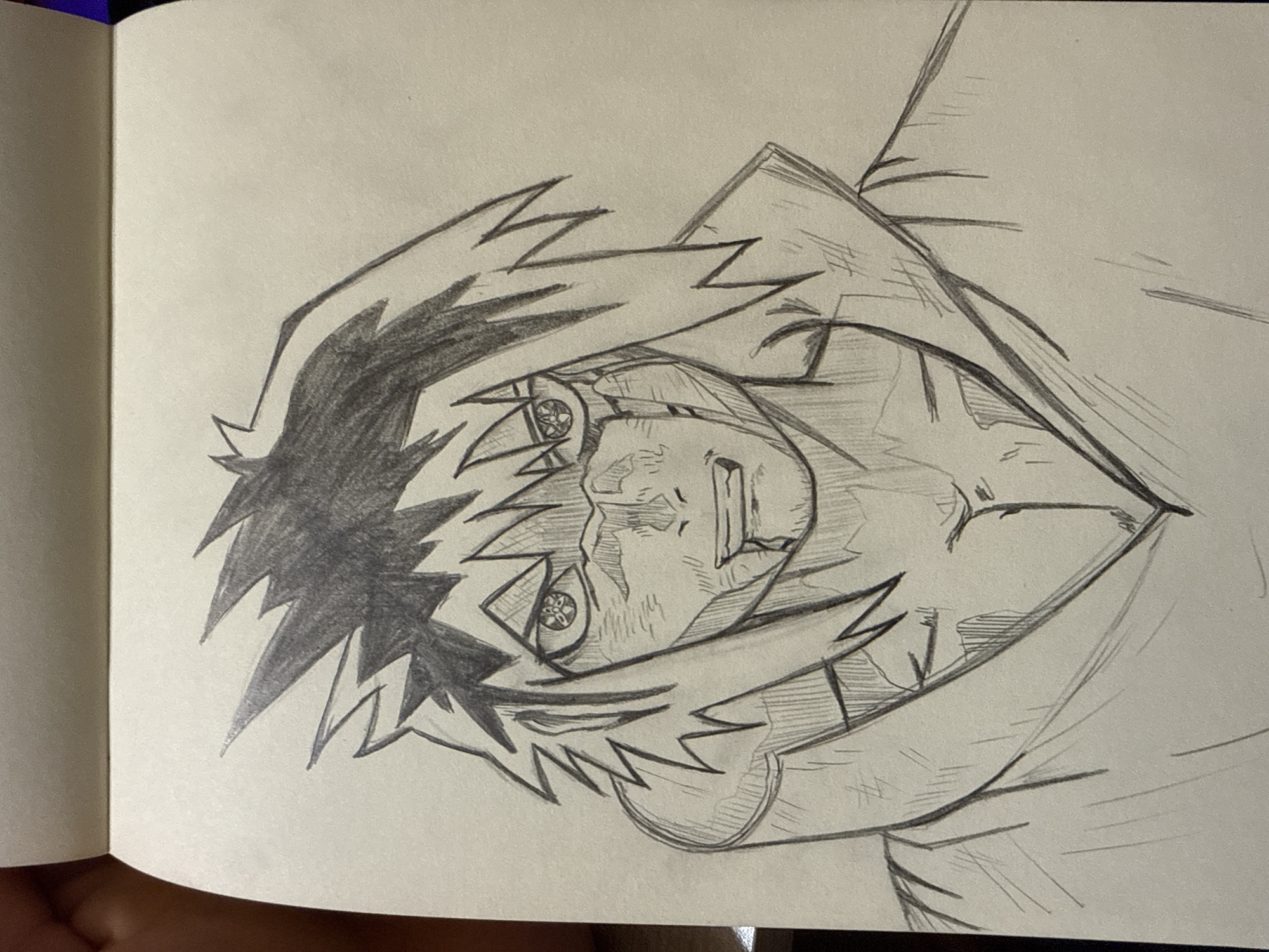 Artist Creates Anime Character Sketches in Devnya, Bulgaria