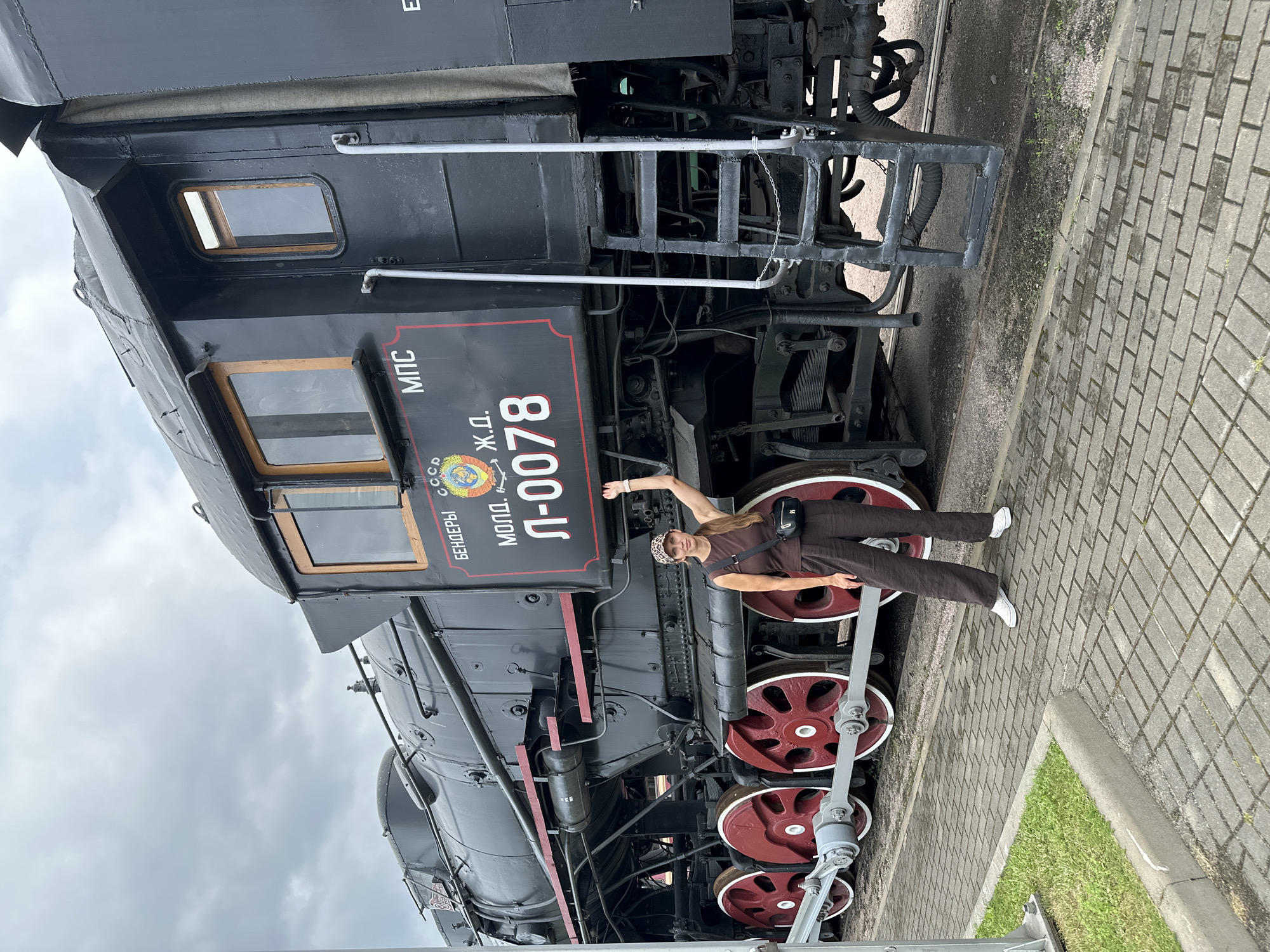 Exploring Saint Petersburg's railway museum on a summer morning