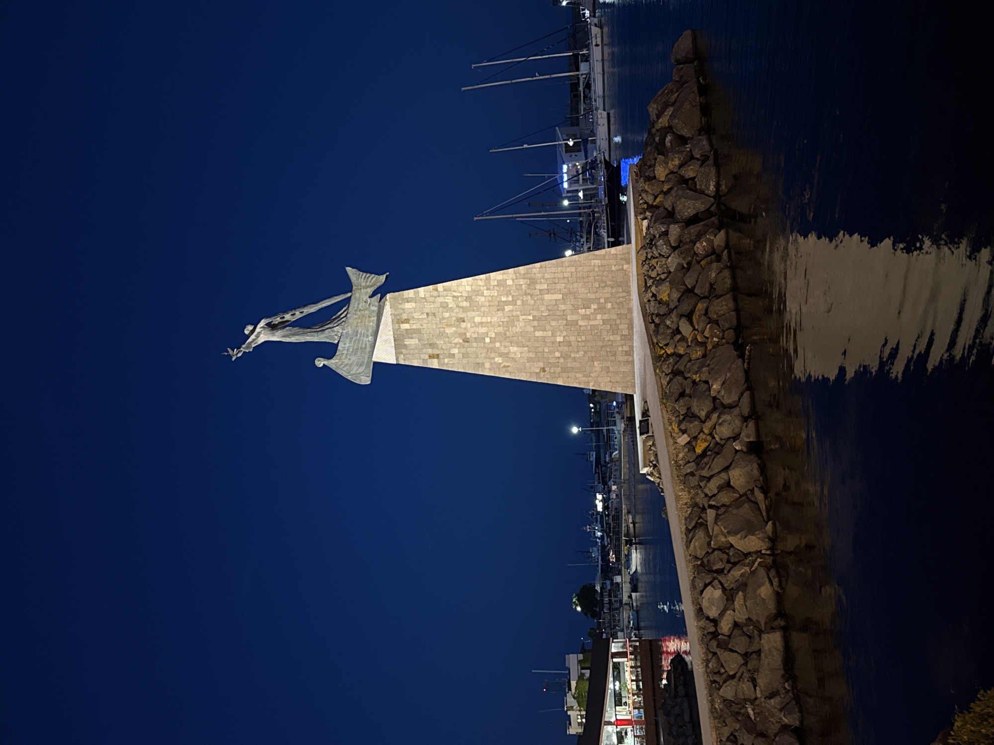 Evening documentation of UNESCO heritage city Nesebar, Bulgaria landmarks