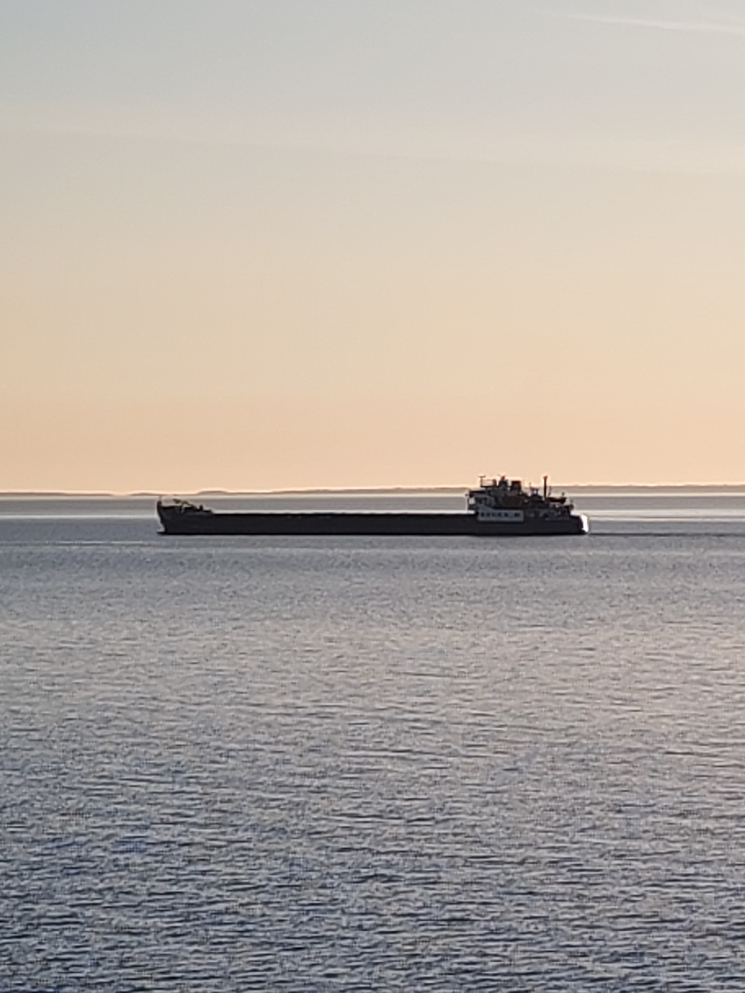 Cargo ship spotted on calm waters near Ozernoe Ust'e