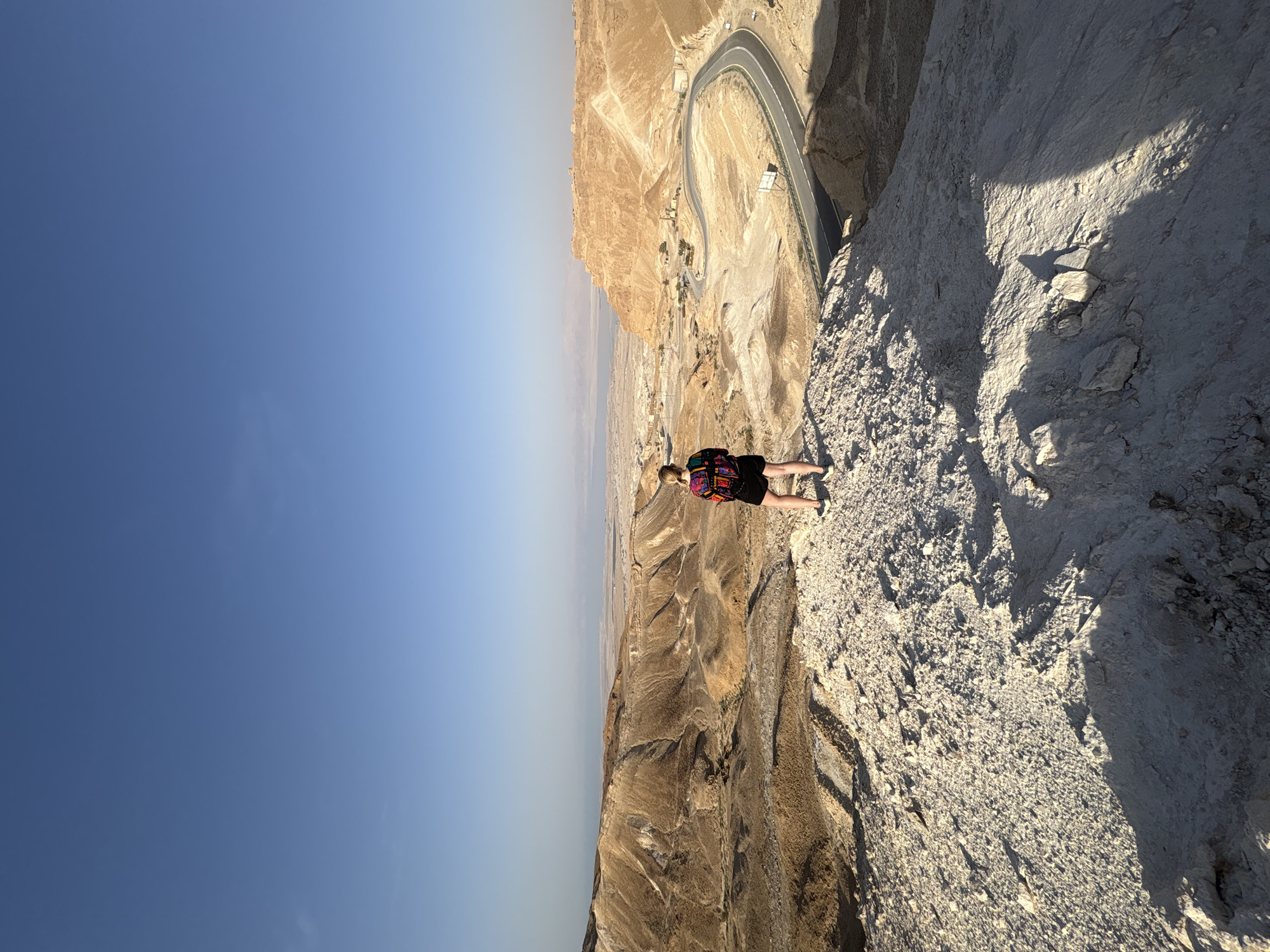 Man observed drinking on cliff edge in Israeli desert