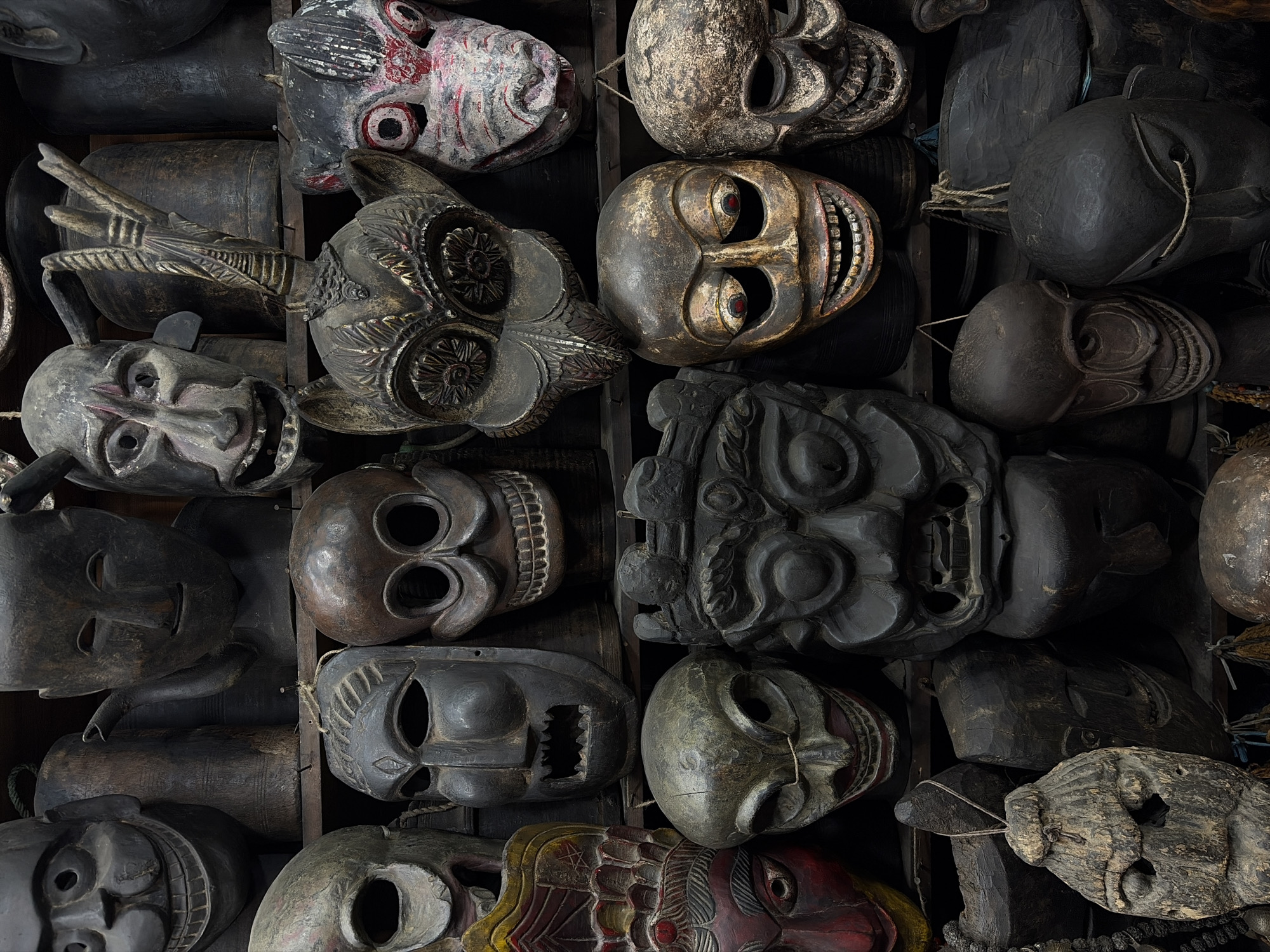 Traditional craft shops and street life documented in Kathmandu