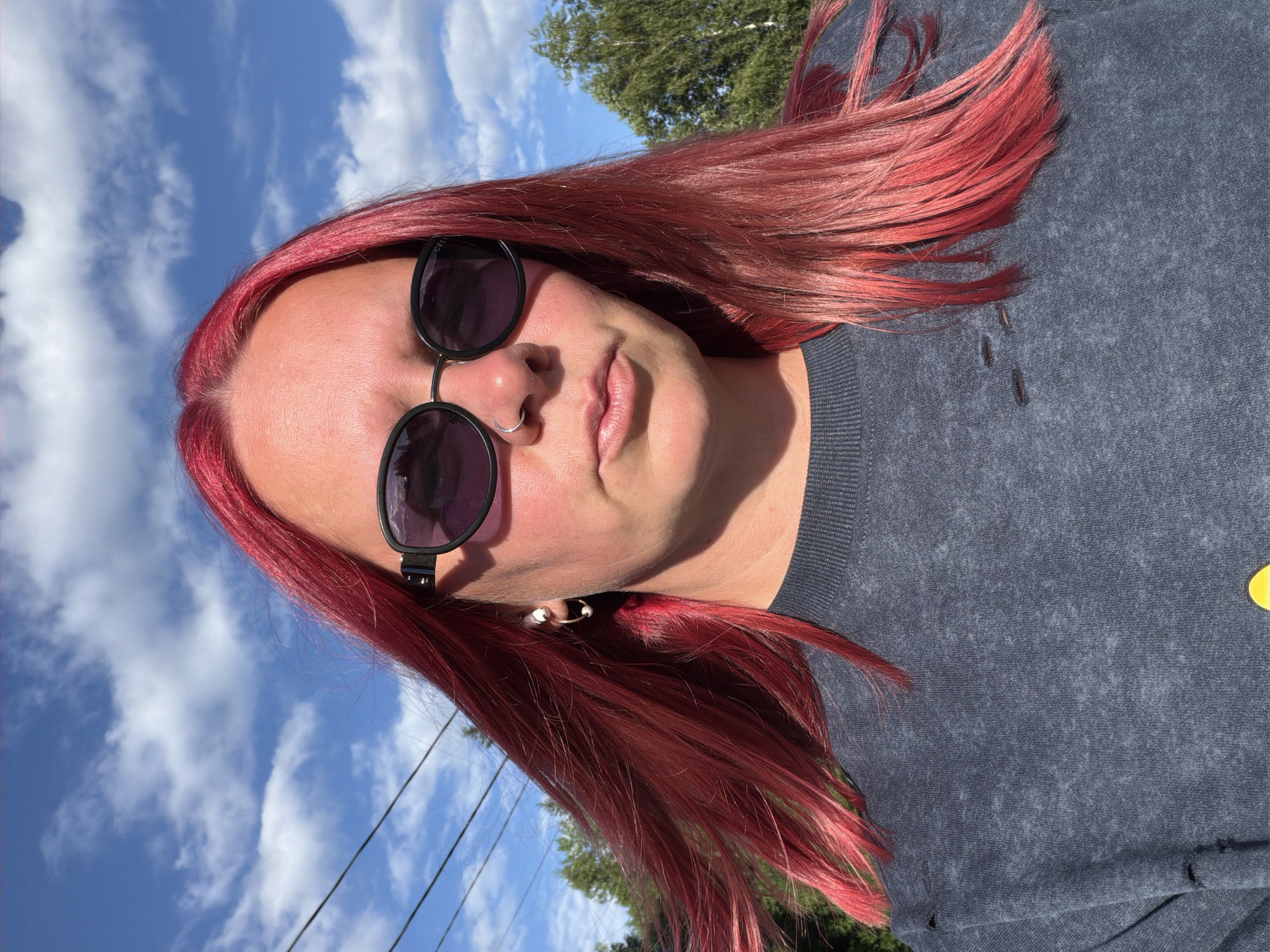 Colorful hair selfies and cycling captured in Chaikovsky, Russia