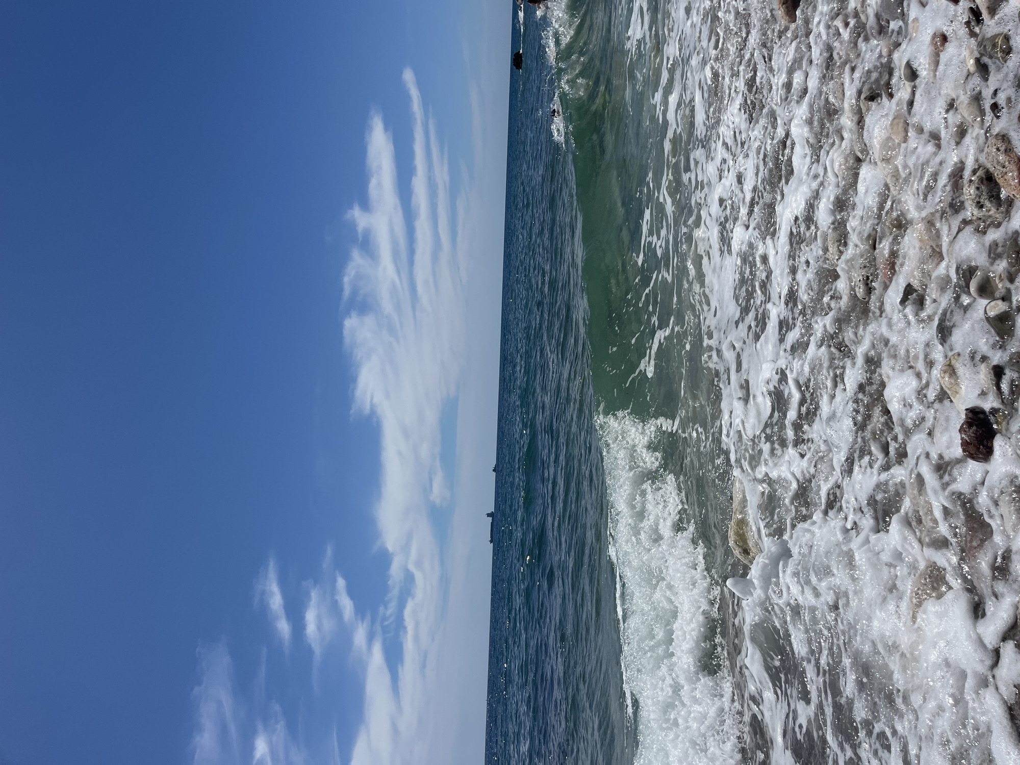 Beach day with snorkeling gear on Montenegro's Adriatic coast