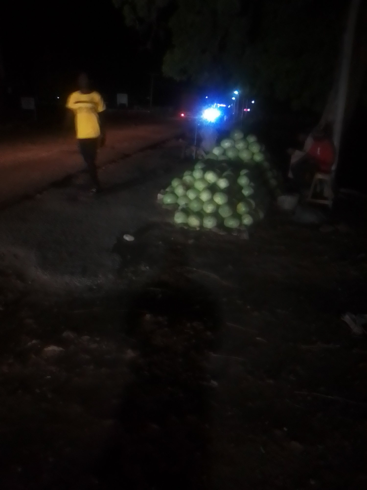 Night street scenes across several neighborhoods in Gombe State, Nigeria