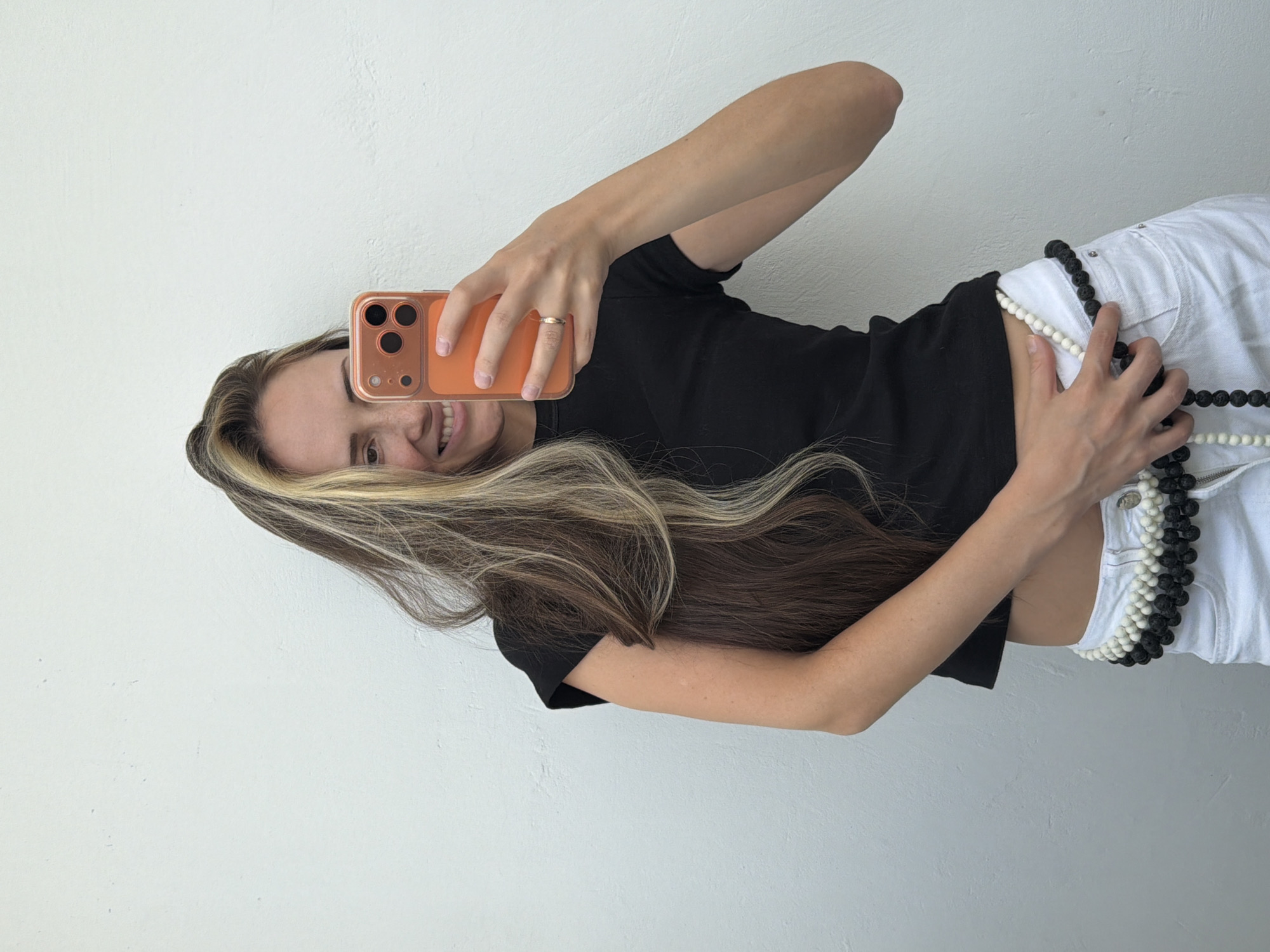 Woman Takes Morning Selfies in Khimki, Russia