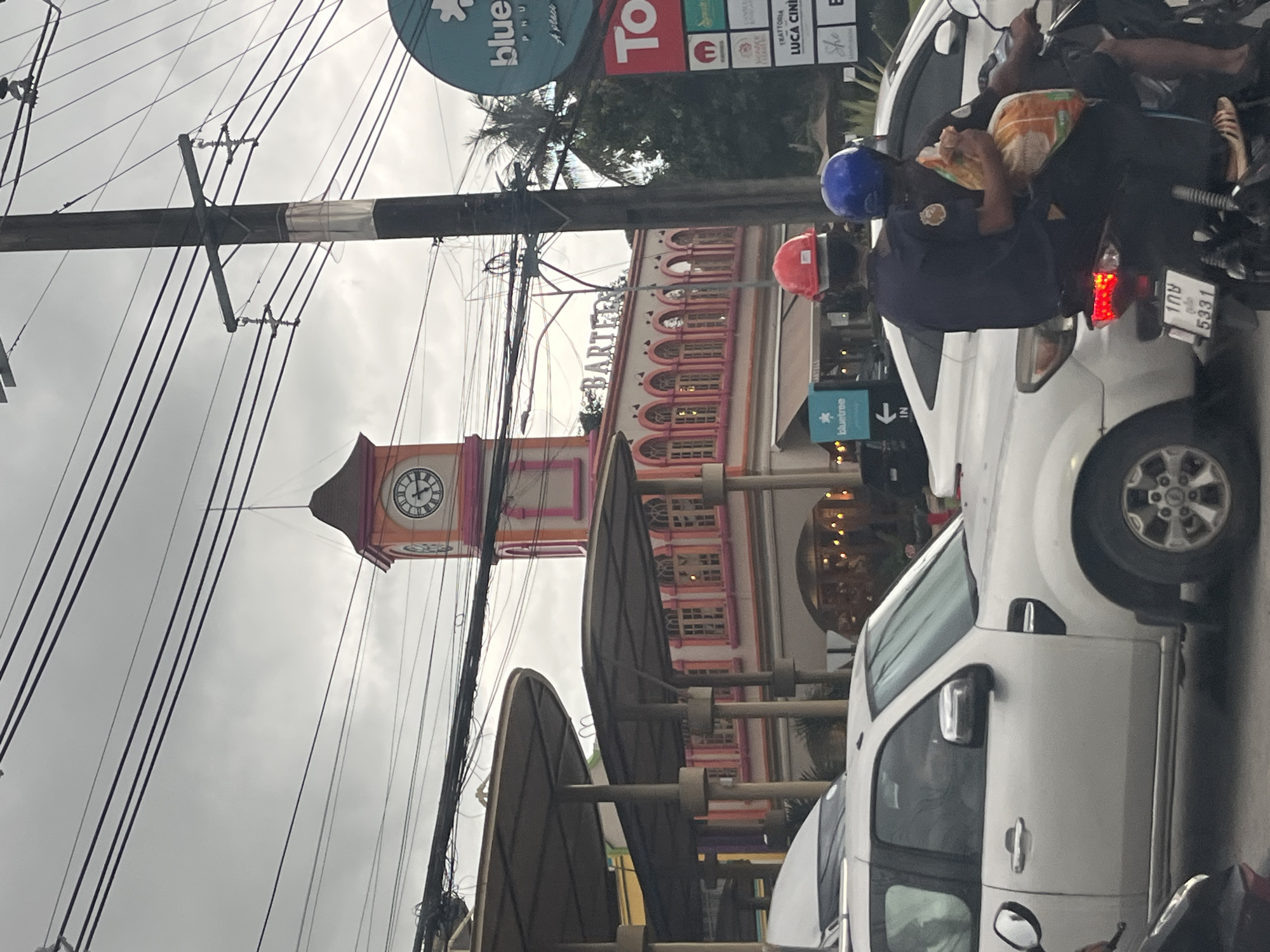 Family outing documented through Si Sunthon, Thailand traffic and shopping