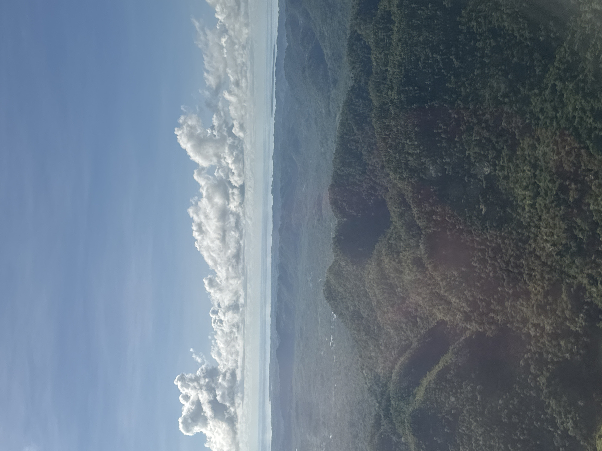 Aerial view captured over Del Carmen Philippines landscape