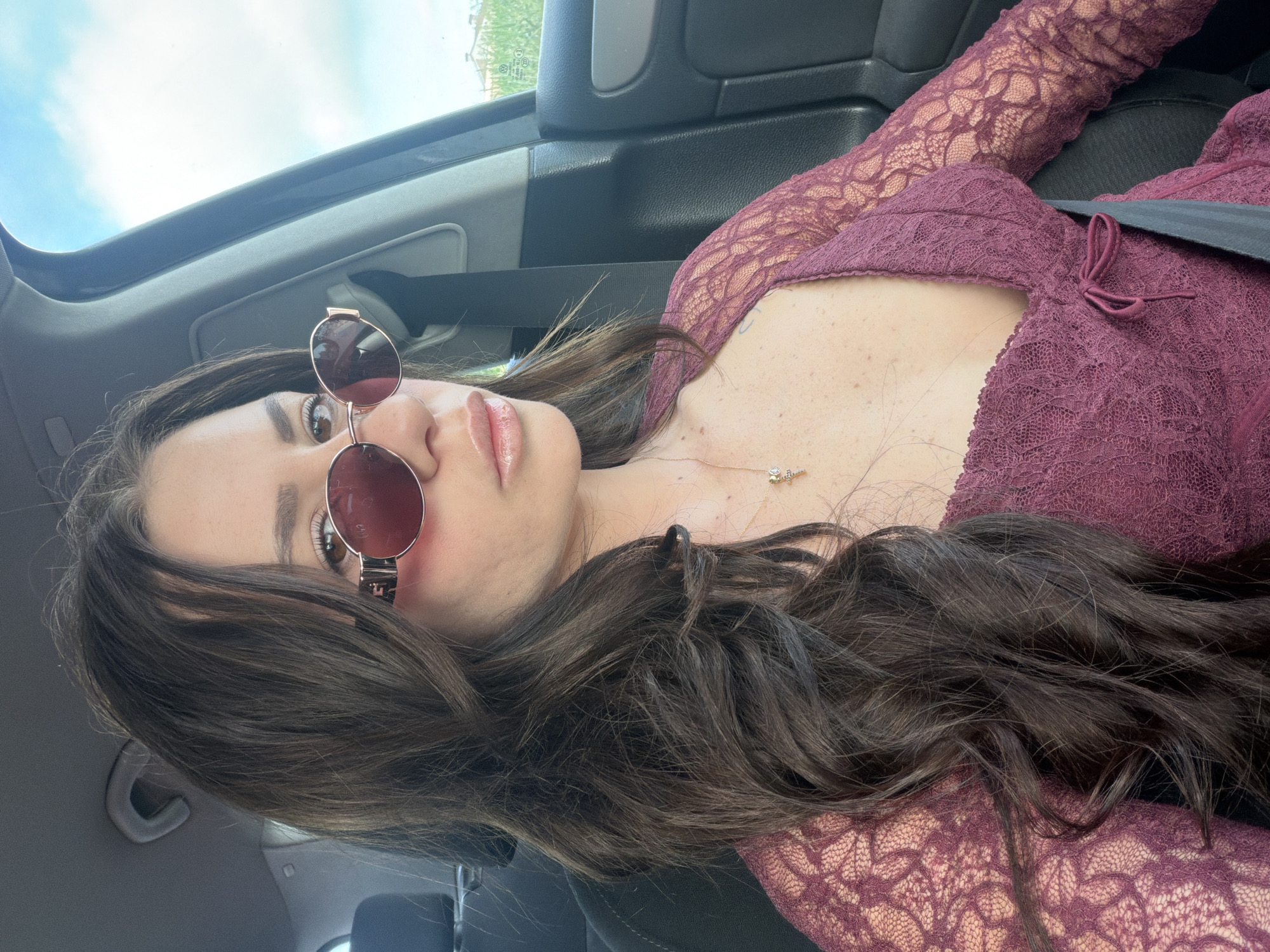 Person photographed inside car in Plovdiv, Bulgaria