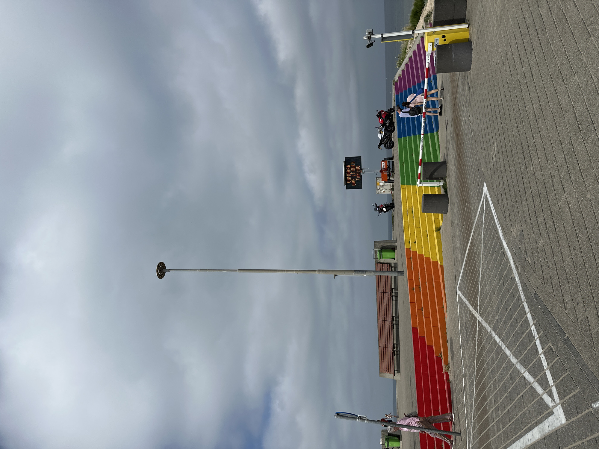 Cloudy morning along the Zandvoort beach strip