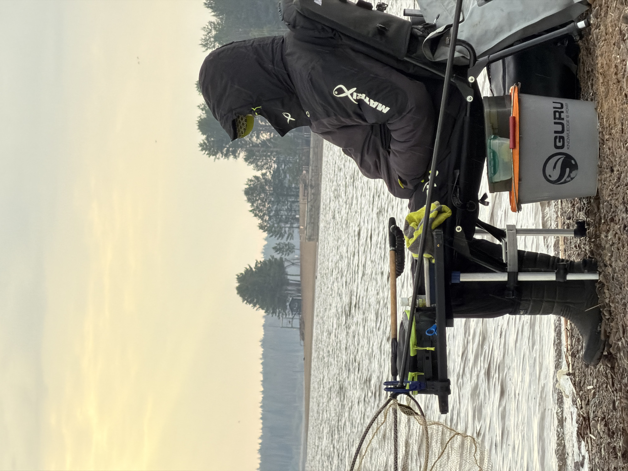 Early morning fishing expedition documented in Chaikovsky, Russia