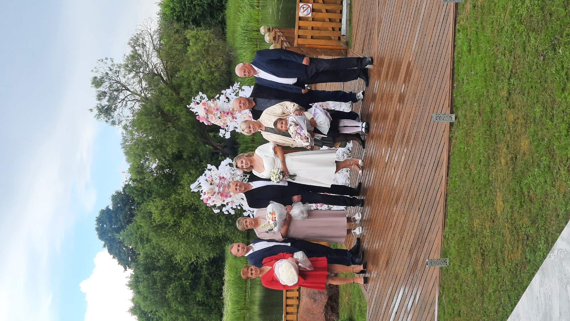 Summer wedding ceremony and portraits in rural Belarus