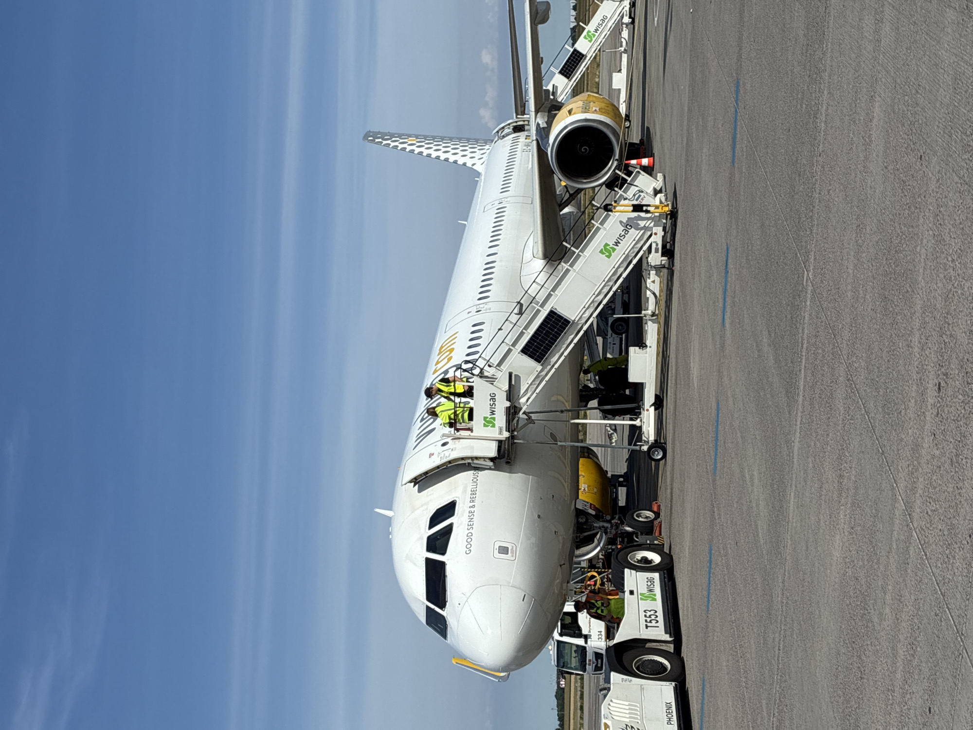 Morning airport operations captured at Berlin Brandenburg Airport