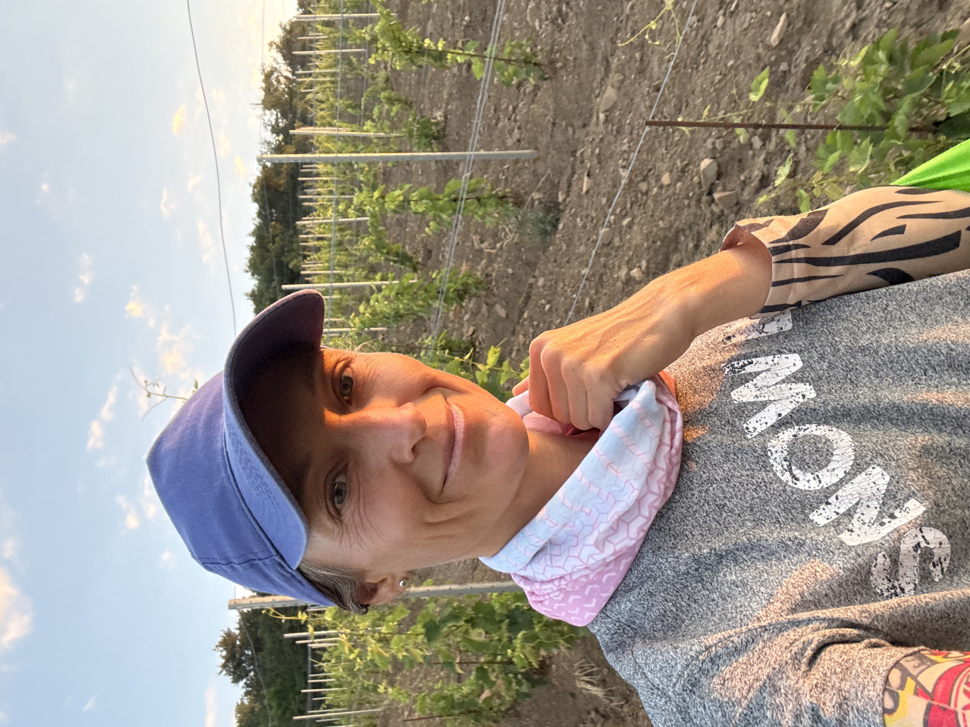Sunset visit to a vineyard in Lavrovoe, Ukraine