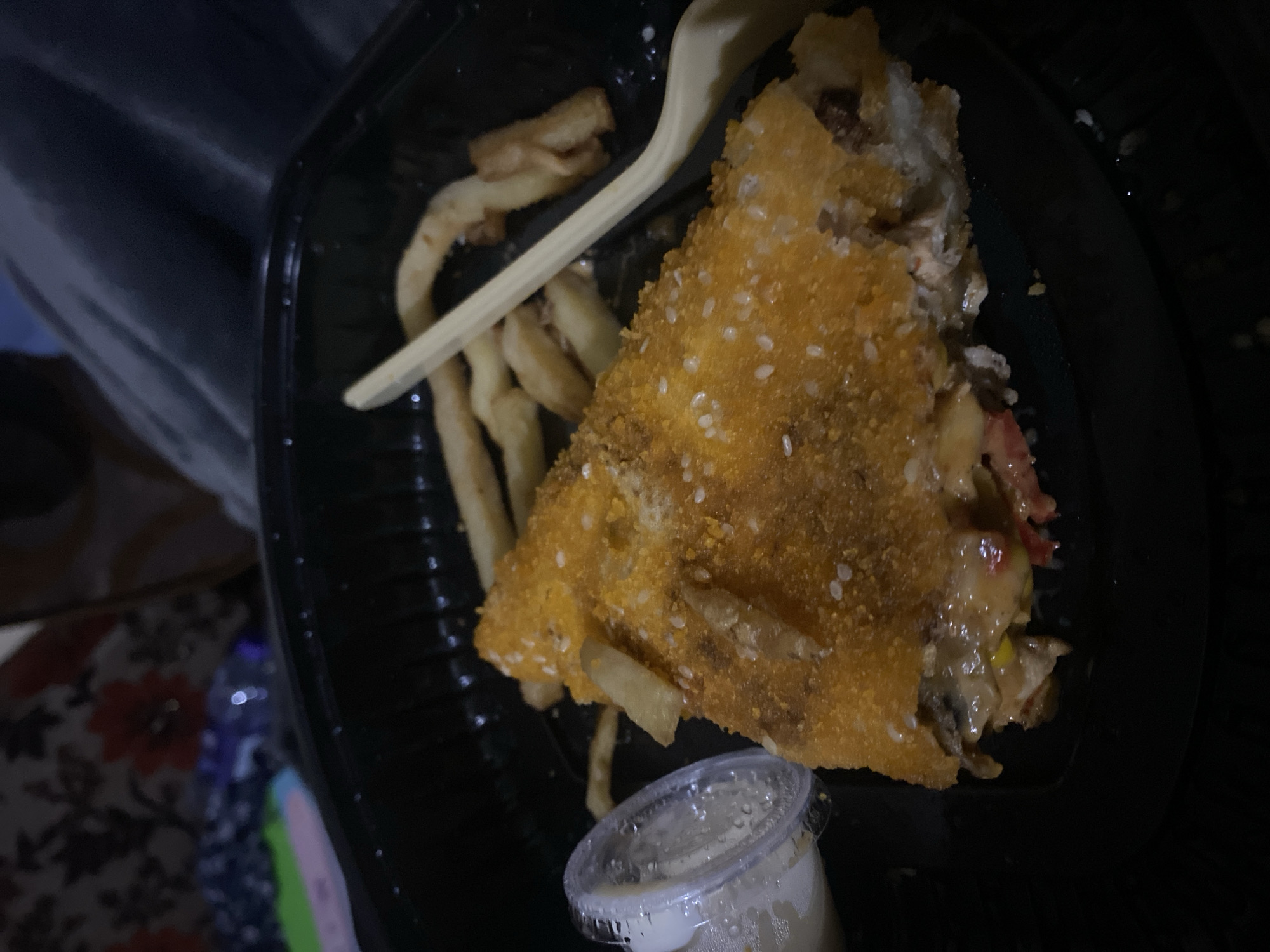 Takeout meal documented by witnesses in Khan Yunis