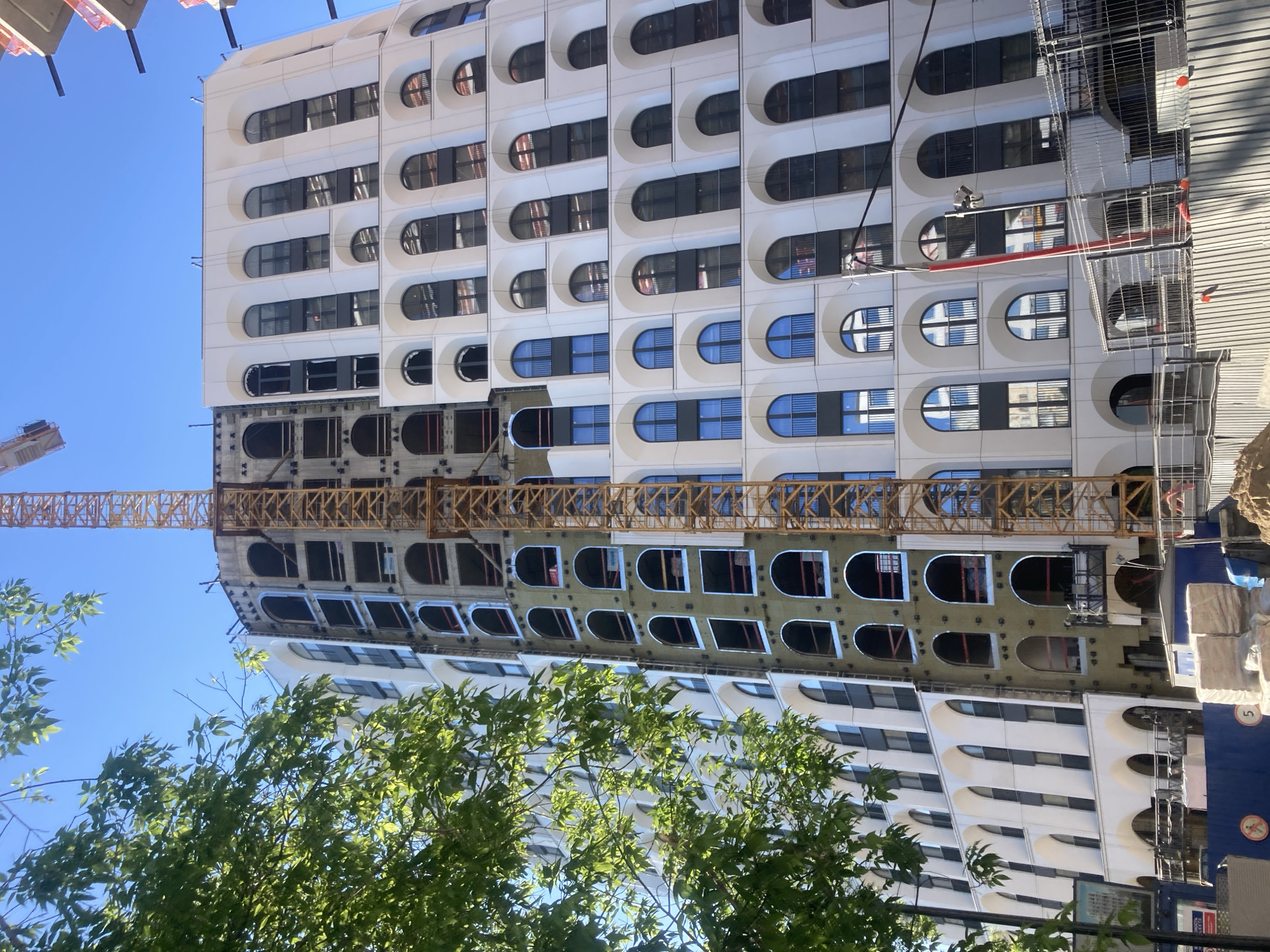 Moscow construction site documented across multiple viewpoints